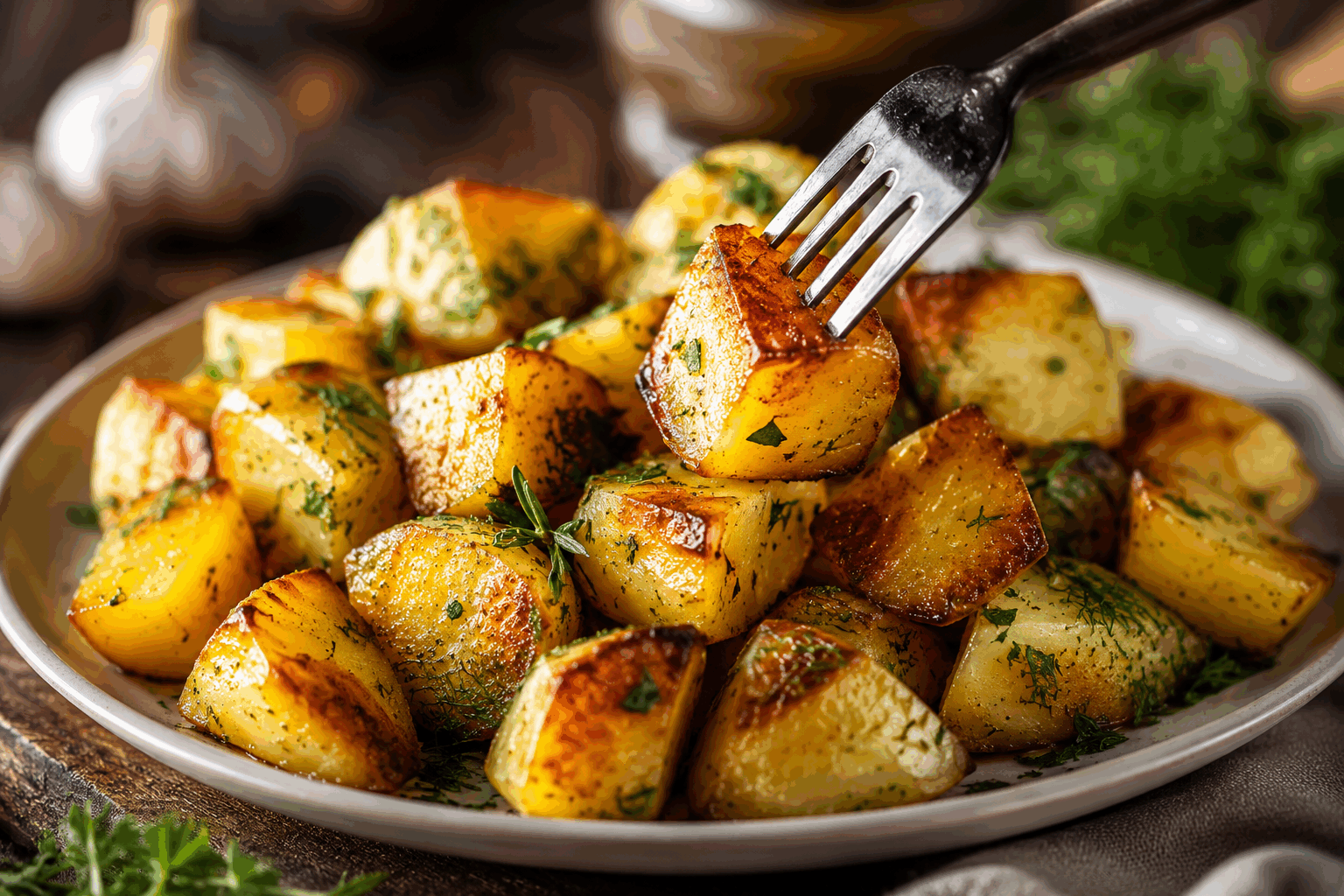 La recette secrète de ma grand-mère aux pommes de terre qui fond dans la bouche ✨ Description Ce plat de pommes de terre fondantes est une véritable invitation au partage, directement inspiré des traditions familiales. La texture moelleuse et le goût délicatement parfumé évoquent le savoir-faire de nos aïeules, idéal pour un repas chaleureux en famille. Parfait pour accompagner viandes ou légumes, ce plat sublime simplicité et douceur en bouche. Informations Temps de préparation : 15 minutes Temps de cuisson : 1 heure Nombre de portions : 4 personnes Difficulté : Facile Ingrédients Pour les pommes de terre 1 kg de pommes de terre grenaille ou charlotte 50 g de beurre doux 2 cuillères à soupe d'huile d'olive 2 gousses d’ail 1 branche de thym frais Sel fin Poivre du moulin Pour la finition 20 cl de crème fraîche épaisse 50 g de fromage râpé (gruyère ou comté) 1 cuillère à soupe de persil frais haché Préparation Préchauffe le four à 180°C (chaleur tournante si possible). Lave soigneusement les pommes de terre en gardant la peau, puis sèche-les bien. Fais chauffer dans une poêle le beurre avec l’huile d’olive, ajoute les gousses d’ail légèrement écrasées et le thym, puis fais-y revenir les pommes de terre à feu moyen pendant 5 minutes pour les enrober de beurre parfumé. Place les pommes de terre dans un plat allant au four, sale et poivre généreusement. Couvre le plat de papier aluminium et enfourne pour 40 minutes jusqu’à ce que les pommes de terre soient tendres. Retire le papier aluminium, verse la crème fraîche sur les pommes de terre et saupoudre de fromage râpé. Remets au four, sans couvrir, pendant 10 à 15 minutes pour gratiner le dessus. Sors le plat, parsème de persil frais et laisse reposer 5 minutes avant de servir. Astuces Choisis des pommes de terre à chair ferme pour qu’elles restent bien entières et fondantes. Pour une touche encore plus gourmande, ajoute un peu de muscade râpée dans la crème fraîche. Si tu n’as pas de thym frais, du romarin ou du laurier feront aussi merveille. Pour une texture encore plus fondante, évite de surcuire les pommes de terre avant la dernière étape du gratinage. Service Servez ce plat comme un accompagnement chaleureux pour des viandes rôties, un poulet fermier ou des légumes grillés. Présentez-le dans un plat rustique pour rappeler l’authenticité de cette recette de famille, idéal lors d’un repas convivial ou d’un dimanche en famille.