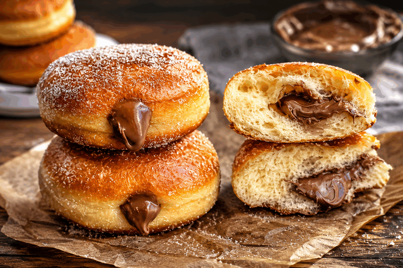 La recette secrète des beignets maison en 5 minutes qui fondent dans la bouche ✨ Description Ces beignets maison sont légers, moelleux et fondent littéralement dans la bouche grâce à leur texture aérienne. Faciles et rapides à préparer, ils raviront petits et grands à tout moment de la journée, que ce soit pour le goûter ou un dessert gourmand. Une recette simple qui rappelle les douceurs traditionnelles avec une touche de magie. Informations Temps de préparation : 5 minutes Temps de cuisson : 5 minutes Nombre de portions : 8 beignets Difficulté : Facile Ingrédients Pour la pâte à beignets 150 g de farine de blé 2 cuillères à soupe de sucre en poudre 1 cuillère à café de levure chimique 1 pincée de sel 1 œuf 125 ml de lait tiède 1 cuillère à soupe d’huile végétale (tournesol ou pépins de raisin) Huile neutre pour la friture (environ 500 ml) Sucre glace pour la décoration Préparation Dans un saladier, tamise la farine avec la levure chimique, le sucre et la pincée de sel. Fais un puits au centre et casse l'œuf. Verse le lait tiède petit à petit tout en mélangeant avec un fouet pour obtenir une pâte lisse et homogène, sans grumeaux. Ajoute l’huile végétale et mélange à nouveau pour incorporer. Chauffe l’huile de friture dans une casserole à 180°C. Pour vérifier la température, plonge le manche d’une cuillère en bois : des bulles doivent se former autour. Dépose des petites cuillerées de pâte dans l’huile chaude, sans les rapprocher pour éviter qu’ils ne collent entre eux. Fais frire les beignets environ 2 à 3 minutes de chaque côté jusqu’à ce qu’ils soient dorés et gonflés. Sors-les avec une écumoire et dépose-les sur du papier absorbant pour éliminer l’excès d’huile. Une fois tièdes, saupoudre généreusement de sucre glace avant de servir. Astuces Utilise du lait tiède pour activer la levure chimique et obtenir un rendu plus léger et moelleux. Ne surcharge pas la poêle pour que l’huile reste à température idéale pendant la cuisson. Si tu souhaites une version parfumée, ajoute une cuillère à café d’extrait de vanille ou un zeste de citron à la pâte. Conserve les beignets dans une boîte hermétique pour préserver leur moelleux, mais consomme-les rapidement pour savourer leur texture fondante. Service Servez ces beignets maison tièdes, accompagnés d’un chocolat chaud, d’un café ou d’une confiture maison. Ils sont parfaits pour les goûters improvisés ou les petits-déjeuners festifs. Présente-les dans une corbeille recouverte d’un linge propre pour une touche conviviale et chaleureuse.