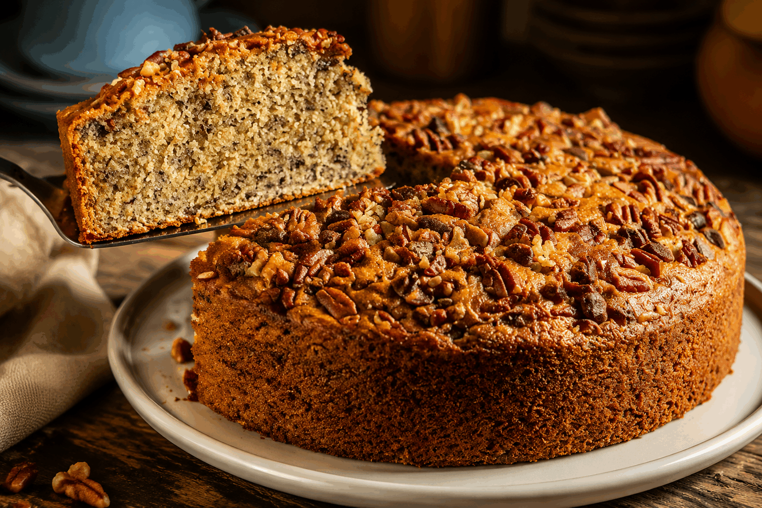 La recette secrète du banana bread moelleux que ma grand-mère garde précieusement depuis 50 ans 🍌✨ Description Ce banana bread est parfaitement moelleux, riche en saveurs et légèrement caramélisé sur le dessus. Inspiré d’une recette familiale transmise de génération en génération, il évoque la chaleur des souvenirs et le parfum réconfortant des bananes bien mûres. Idéal pour le goûter ou un petit-déjeuner gourmand, c’est un classique intemporel à savourer en famille. Informations Temps de préparation : 15 minutes Temps de cuisson : 50 minutes Nombre de portions : 8 parts Difficulté : Facile Ingrédients Pour la pâte 3 bananes mûres (environ 300 g sans la peau) 150 g de sucre roux 2 œufs 100 g de beurre doux fondu 225 g de farine de blé 1 cuillère à café de levure chimique 1/2 cuillère à café de bicarbonate de soude 1 pincée de sel 1 cuillère à café d’extrait de vanille (facultatif) Pour la touche gourmande 50 g de noix concassées (facultatif) Quelques pépites de chocolat (facultatif) Préparation Préchauffe ton four à 170°C (chaleur tournante de préférence) et beurre un moule à cake de 22 cm ou tapisse-le de papier sulfurisé. Écrase les bananes à la fourchette dans un grand saladier jusqu’à obtenir une purée homogène. Ajoute le sucre roux et mélange bien pour dissoudre légèrement le sucre dans la banane. Incorpore les œufs un à un en fouettant doucement, puis verse le beurre fondu et l’extrait de vanille. Mélange jusqu’à obtenir une préparation lisse. Dans un autre récipient, tamise la farine avec la levure chimique, le bicarbonate et le sel. Verse les ingrédients secs sur les ingrédients humides et mélange délicatement à l’aide d’une spatule, sans trop travailler la pâte, juste pour incorporer toute la farine. Ajoute les noix concassées et les pépites de chocolat si tu choisis d’en mettre, puis répartis la pâte dans le moule. Enfourne pour environ 50 minutes. Vérifie la cuisson en plantant la lame d’un couteau au centre : elle doit ressortir propre ou avec quelques miettes humides. Laisse tiédir le banana bread dans le moule pendant 15 minutes avant de le démouler sur une grille pour qu’il refroidisse complètement sans s’humidifier. Astuces Utilise des bananes très mûres pour un goût plus sucré et une texture plus fondante. Ne mélange pas trop la pâte pour éviter qu’elle ne devienne dense, garde une texture légère et moelleuse. Tu peux remplacer le beurre par de l’huile de tournesol pour un banana bread encore plus moelleux et adapté aux intolérants au lactose. Conserve-le bien emballé à température ambiante pour garder son moelleux jusqu’à 3 jours ou congèle des tranches pour plus tard. Service Ce banana bread se déguste aussi bien nature qu’accompagné d’un peu de beurre ou de confiture maison. Parfait pour un goûter chaleureux, il accompagne merveilleusement un café ou un thé. Pour un dessert gourmand, propose-le avec une boule de glace à la vanille ou un filet de caramel au beurre salé.