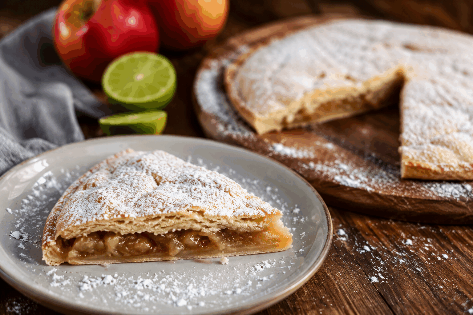 La tarte aux pommes sans œufs ni huile, prête en 5 minutes et délicieuse 😋 Description Cette tarte aux pommes légère et rapide est idéale pour ceux qui souhaitent éviter les œufs et l'huile sans sacrifier le goût. Facile à réaliser en seulement 5 minutes de préparation, elle combine la douceur des pommes avec une pâte croustillante et fondante. Parfaite pour un goûter improvisé ou un dessert simple, elle conviendra à toute la famille. Informations Temps de préparation : 5 minutes Temps de cuisson : 30 minutes Nombre de portions : 6 Difficulté : Facile Ingrédients Pour la pâte 200 g de farine de blé 50 g de sucre 1 pincée de sel 80 ml d'eau froide 30 g de compote de pommes (remplaçant l’huile) Pour la garniture 3 pommes moyennes 2 cuillères à soupe de sucre roux 1 cuillère à café de cannelle en poudre (optionnel) 1 cuillère à soupe de jus de citron Préparation Préchauffe le four à 180°C (chaleur statique). Dans un saladier, mélange la farine, le sucre et le sel. Ajoute la compote de pommes puis l'eau froide progressivement. Pétris jusqu'à obtenir une pâte homogène. Étale la pâte sur une feuille de papier cuisson, puis dépose-la dans un moule à tarte de 24 cm de diamètre en remontant bien sur les bords. Pele et coupe les pommes en fines lamelles. Arrose-les avec le jus de citron pour éviter qu'elles noircissent. Dispose les lamelles de pommes en cercle sur la pâte, en les faisant légèrement chevaucher. Saupoudre uniformément le sucre roux et la cannelle sur les pommes. Enfourne la tarte pour 30 minutes, jusqu’à ce que la pâte soit dorée et que les pommes soient tendres. Laisse refroidir quelques minutes avant de déguster. Astuces Utilise une compote de pommes sans sucre ajouté pour un résultat plus naturel et moins sucré. Pour une pâte encore plus croustillante, laisse reposer la pâte au frais 10 minutes avant de l’étaler. Si tu n’aimes pas la cannelle, remplace-la par de la vanille en poudre ou un zeste de citron râpé. Pour un rendu brillant, badigeonne la tarte tiède avec un peu de confiture d'abricot chauffée avant de servir. Service Sers cette tarte tiède, accompagnée d’une boule de glace à la vanille, d’une cuillerée de crème fraîche végétale ou simplement nature pour un dessert léger et savoureux. Elle est idéale pour un goûter express ou un dessert de dernière minute en famille ou entre amis.
