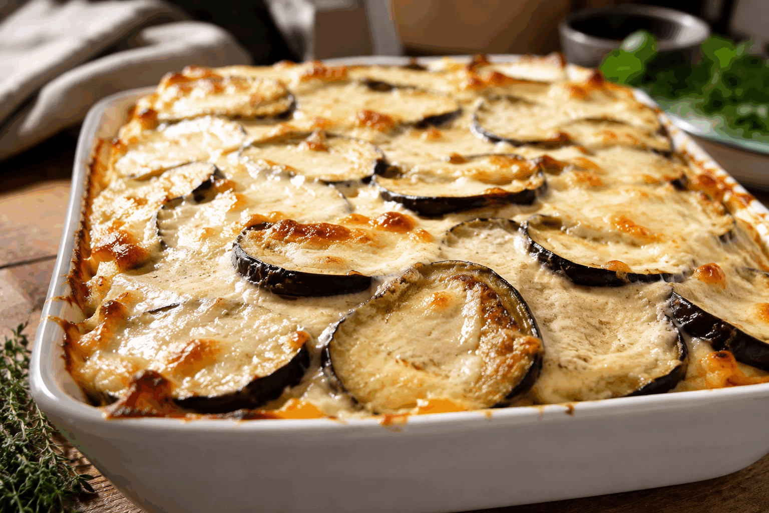 Lasagnes d’aubergines faciles et crémeuses en moins de 30 minutes, un régal sain et léger 😋