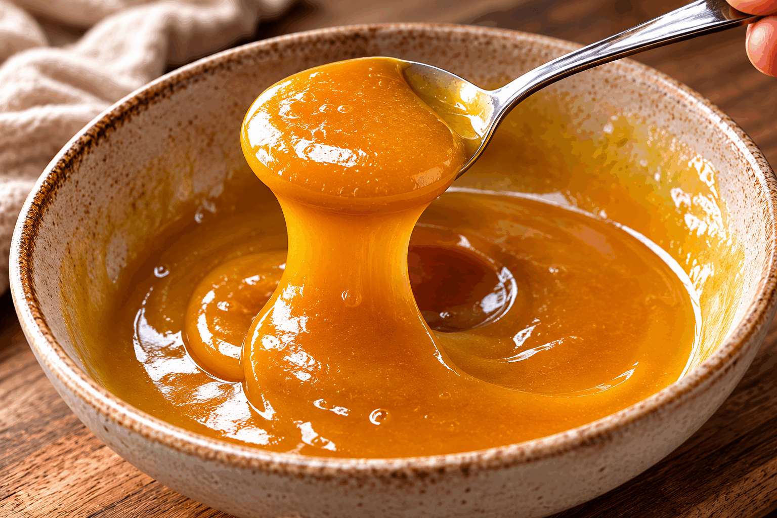 Le caramel à l’huile d’olive en 5 minutes, le secret gourmand pour vos desserts 👌 Description Ce caramel à l’huile d’olive est une variante raffinée et moderne du caramel classique, apportant une touche fruitée et légèrement herbacée grâce à l’huile d’olive. Sa texture fluide et brillante, ainsi que son goût subtilement équilibré entre douceur et notes d’amertume, en font un accompagnement parfait pour les desserts maison. Facile et rapide à réaliser, il sublimera crèmes, glaces ou fruits frais en un rien de temps. Informations Temps de préparation : 2 minutes Temps de cuisson : 3 minutes Nombre de portions : pour 6 à 8 personnes Difficulté : Facile Ingrédients Pour le caramel 150 g de sucre en poudre 50 ml d’eau Pour le caramel à l’huile d’olive 80 ml d’huile d’olive extra vierge douce 1 pincée de fleur de sel 1 cuillère à café de jus de citron (facultatif) Préparation Verse le sucre et l’eau dans une casserole à fond épais, sans remuer, puis porte le mélange à ébullition sur feu moyen. Surveille la cuisson jusqu’à ce que le caramel prenne une belle couleur ambrée (entre 5 à 7 minutes environ), sans le brûler. Retire immédiatement la casserole du feu et ajoute doucement l’huile d’olive en filet en fouettant vigoureusement pour émulsionner le caramel. Incorpore la pincée de fleur de sel et, si désiré, ajoute une cuillère de jus de citron pour contraster la douceur. Laisse refroidir à température ambiante : le caramel va légèrement épaissir tout en restant fluide. Astuces Utilise une huile d’olive douce et fruitée, avec peu d’amertume, pour ne pas masquer la saveur sucrée du caramel. Ne toque pas le caramel pendant la cuisson pour éviter la cristallisation du sucre. Pour une texture ultra lisse, tu peux filtrer le caramel à travers un tamis fin juste après l’ajout de l’huile. Conserve le caramel dans un bocal hermétique au réfrigérateur jusqu’à 1 semaine, puis réchauffe-le doucement avant usage. Service Verse ce caramel à l’huile d’olive sur une glace à la vanille, accompagne-le de fruits rôtis, ou utilise-le pour napper des crêpes ou un gâteau au chocolat. Parfait pour une occasion gourmande ou simplement un dessert rapide et élégant à la maison.