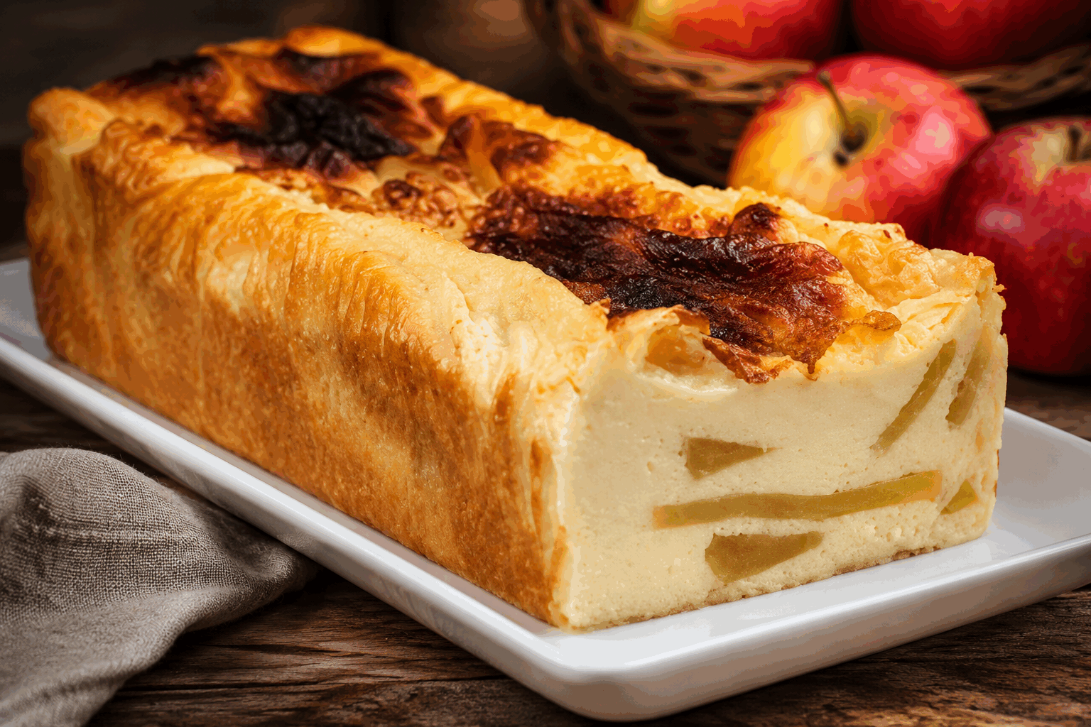 Le gâteau aux pommes sans œufs qui fond en bouche en 5 minutes, vous allez craquer !👌 Description Ce gâteau aux pommes sans œufs est une douceur moelleuse et fondante qui se prépare en un temps record. Son parfum fruité et sa texture légère en font un dessert idéal pour toutes les occasions, que ce soit un goûter improvisé ou une fin de repas réconfortante. Simple et rapide, il ravira les amateurs de pâtisseries maison, même ceux qui ont une intolérance aux œufs. Informations Temps de préparation : 5 minutes Temps de cuisson : 30 minutes Nombre de portions : 6 personnes Difficulté : Facile Ingrédients Pâte à gâteau 200 g de farine 100 g de sucre 1 sachet de levure chimique (environ 10 g) 1 pincée de sel 250 ml de lait végétal (amande, soja ou autre au choix) 80 ml d’huile végétale neutre (tournesol ou colza) 1 cuillère à café d’extrait de vanille (facultatif) Garniture 3 pommes moyennes (Golden ou Gala de préférence) 1 cuillère à soupe de sucre roux 1 cuillère à café de cannelle en poudre (facultatif) Préparation Préchauffe le four à 180°C (chaleur statique de préférence). Épluche les pommes, retire le cœur et coupe-les en petits dés ou fines lamelles selon ta préférence. Dans un grand saladier, mélange la farine, le sucre, la levure et la pincée de sel. Ajoute progressivement le lait végétal et l’huile tout en fouettant pour obtenir une pâte lisse et homogène. Incorpore l’extrait de vanille si utilisé, puis ajoute les pommes et mélange délicatement pour bien les répartir. Verse la préparation dans un moule à cake ou un moule rond préalablement huilé ou recouvert de papier sulfurisé. Saupoudre le dessus de sucre roux et, si désiré, de cannelle pour un goût chaleureux. Enfourne pour environ 30 minutes. Vérifie la cuisson en plantant la lame d’un couteau : elle doit ressortir propre. Laisse tiédir quelques minutes avant de démouler et déguster. Astuces Pour plus de moelleux, remplace une partie du lait végétal par de la compote de pommes sans sucre. Varie les pommes selon leur saison ou leur douceur pour adapter le goût du gâteau. Si tu n’as pas d’huile neutre, une margarine végétale fondue peut faire l’affaire. Ce gâteau se conserve très bien 2 jours à température ambiante, filmé ou dans une boite hermétique. Service Servez ce gâteau aux pommes sans œufs tiède ou à température ambiante, accompagné d’un thé gourmand ou d’un café. Il s’apprécie aussi très bien avec une boule de glace à la vanille ou un filet de sirop d’érable pour un plaisir encore plus fondant. Idéal pour un goûter improvisé ou un dessert léger en semaine.