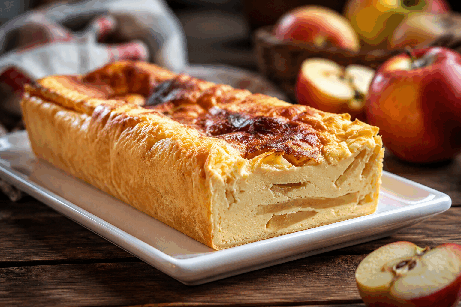 Le gâteau moelleux aux pommes sans œufs en 5 minutes, vous allez fondre dessus 😍 Description Ce gâteau moelleux aux pommes, rapide et facile à préparer, ne contient pas d’œufs, ce qui le rend parfait pour les personnes allergiques ou véganes. Léger et fondant, il offre un délicieux goût fruité grâce aux pommes fondantes. Idéal pour un goûter improvisé ou un dessert simple et gourmand. Informations Temps de préparation : 5 minutes Temps de cuisson : 35 minutes Nombre de portions : 6 personnes Difficulté : Facile Ingrédients Pâte à gâteau 200 g de farine de blé 80 g de sucre 1 sachet de levure chimique (environ 10 g) 100 ml d’huile végétale neutre (colza ou tournesol) 150 ml de lait végétal ou de lait classique 1 cuillère à café d’extrait de vanille (facultatif) 1 pincée de sel Pour la garniture 2 pommes moyennes 1 cuillère à soupe de sucre cassonade (optionnel) 1 cuillère à café de cannelle en poudre (optionnel) Préparation Préchauffe le four à 180°C (chaleur statique ou 160°C chaleur tournante). Lave, épluche et coupe les pommes en petits dés ou en fines lamelles selon ta préférence. Dans un saladier, mélange la farine, la levure, le sucre et la pincée de sel. Ajoute ensuite l’huile, le lait et l’extrait de vanille, puis mélange jusqu’à obtention d’une pâte homogène sans grumeaux. Incorpore délicatement les morceaux de pommes dans la pâte. Verse la préparation dans un moule à cake ou un moule rond préalablement huilé ou recouvert de papier cuisson. Parseme le dessus avec la cassonade et la cannelle pour une touche gourmande. Enfourne pour environ 30 à 35 minutes. Vérifie la cuisson en plantant la lame d’un couteau, elle doit ressortir sèche. Laisse tiédir avant de démouler pour ne pas casser le gâteau. Astuces Tu peux remplacer les pommes par des poires ou des fruits de saison selon ton envie. Pour une version plus légère, utilise un lait végétal sans sucre ajouté et diminue légèrement la quantité de sucre. Si tu souhaites un gâteau encore plus moelleux, ajoute une cuillère à soupe de compote de pommes en remplacement partiel de l’huile. Conserve le gâteau dans une boîte hermétique à température ambiante, il reste moelleux pendant 2 à 3 jours. Service Serre ce gâteau moelleux aux pommes tiède ou à température ambiante, accompagné d’un thé, d’un café ou d’une boule de glace vanille pour encore plus de gourmandise. Parfait pour un goûter convivial ou un dessert simple après un repas léger.