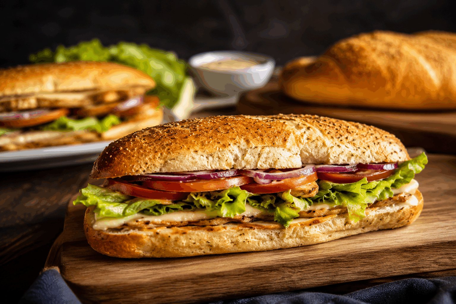Le secret d’un sandwich Subway maison en 5 minutes qui fond dans la bouche 🔥 Description Ce sandwich Subway maison, rapide et savoureux, allie la fraîcheur des légumes croquants à la douceur d’une viande fondante et d’une sauce onctueuse. Parfait pour un déjeuner express, il évoque l’authenticité des célèbres sandwichs tout en proposant une version personnalisée et gourmande à préparer en un temps record. Informations Temps de préparation : 5 minutes Temps de cuisson : 0 minute Nombre de portions : 1 sandwich Difficulté : Facile Ingrédients Pour le pain 1 baguette ou pain ciabatta de 20 cm Pour la garniture 100 g de blanc de poulet rôti ou jambon de qualité 2 tranches de fromage cheddar ou emmental 2 feuilles de laitue 4 tranches fines de tomate 4 tranches fines de concombre 6 tranches fines d’oignon rouge 2 cuillères à soupe de sauce mayonnaise légère ou sauce italienne 1 pincée de sel 1 pincée de poivre noir moulu Préparation Coupe la baguette en deux dans le sens de la longueur sans aller jusqu’au bout, pour garder une charnière. Étale la sauce mayonnaise ou la sauce italienne sur les deux faces intérieures du pain. Dépose les feuilles de laitue bien lavées sur la base du pain. Ajoute les tranches de blanc de poulet ou de jambon en une couche uniforme. Dispose les tranches de fromage par-dessus la viande. Ajoute les tranches de tomate, concombre et oignon en répartissant bien pour un équilibre des saveurs. Assaisonne avec une pincée de sel et de poivre au goût. Referme le sandwich doucement et presse légèrement pour que tous les ingrédients se tiennent bien. Astuces Pour un effet encore plus fondant, tu peux passer ton sandwich 1 minute au micro-ondes à puissance moyenne après montage. Privilégie des légumes très frais et croquants pour un contraste de textures agréable. Utilise une sauce maison rapide à base de yaourt grec, moutarde et herbes fraîches pour varier les plaisirs. Pour une version végétarienne rapide, remplace la viande par du tofu fumé ou des tranches d’avocat mûr. Service Coupe le sandwich en deux pour une présentation plus appétissante. Accompagne-le d’une petite salade verte ou de chips légères. Ce sandwich maison convient parfaitement à un repas sur le pouce, un déjeuner au bureau ou un pique-nique improvisé.