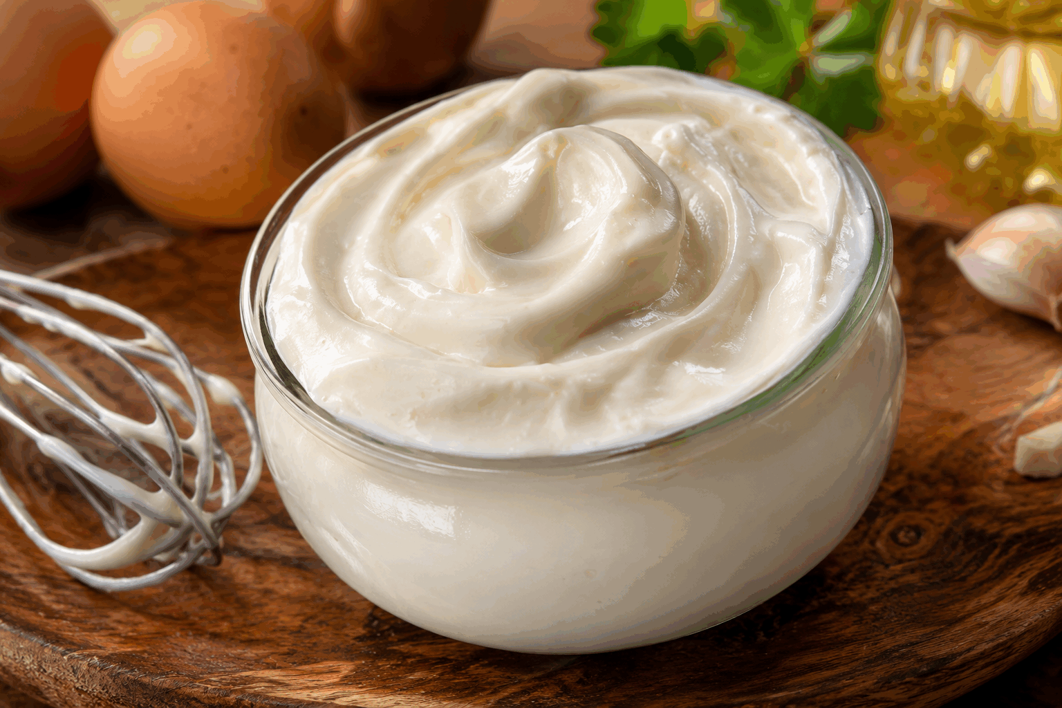 Mayonnaise maison ultra rapide : prête en 1 minute, onctueuse et savoureuse 😍 Description La mayonnaise maison est une sauce émulsionnée froide, légère et crémeuse, parfaite pour accompagner vos plats préférés comme les frites, les salades ou les viandes froides. Cette recette ultra rapide est simple et efficace : en seulement une minute, vous obtenez une mayonnaise onctueuse et savoureuse, sans conservateurs ni additifs, pour une vraie explosion de goût. Informations Temps de préparation : 1 minute Temps de cuisson : 0 minute Nombre de portions : 4 personnes Difficulté : Facile Ingrédients Pour la mayonnaise 1 jaune d’œuf frais 1 cuillère à café de moutarde de Dijon 15 cl d’huile de tournesol (ou huile neutre) 1 cuillère à café de vinaigre de vin blanc (ou jus de citron) 1 pincée de sel fin 1 pincée de poivre blanc moulu Préparation Dans un bol, dépose le jaune d’œuf et la moutarde. Mélange doucement à l’aide d’un fouet ou d’une fourchette jusqu’à obtenir un mélange homogène. Commence à incorporer l’huile très lentement, goutte à goutte, tout en fouettant vigoureusement pour amorcer l’émulsion. Une fois que la mayonnaise commence à épaissir, verse l’huile en filet continu tout en fouettant sans interruption pour obtenir une consistance ferme et onctueuse. Ajoute le vinaigre (ou le jus de citron), le sel et le poivre. Mélange à nouveau pour bien intégrer les assaisonnements. Goûte et ajuste l’assaisonnement si besoin. Ta mayonnaise est prête à être dégustée en moins d’une minute ! Astuces Utilise des œufs à température ambiante, cela facilite l’émulsion. Verse l’huile progressivement au départ pour éviter que la mayonnaise ne tranche. Si la mayonnaise tranche, ajoute une cuillère à café d’eau froide et fouette énergiquement pour la récupérer. Tu peux remplacer une partie de l’huile de tournesol par de l’huile d’olive pour plus de saveur, mais veille à ce qu’elle soit douce et non trop fruitée. Service Sers la mayonnaise maison comme condiment pour accompagner des frites croustillantes, une salade composée, un sandwich ou des fruits de mer. Elle peut aussi être utilisée comme base pour des sauces plus élaborées comme la sauce rémoulade ou l’aïoli. À déguster bien frais, conservée au réfrigérateur dans une boîte hermétique pendant maximum 24 heures.