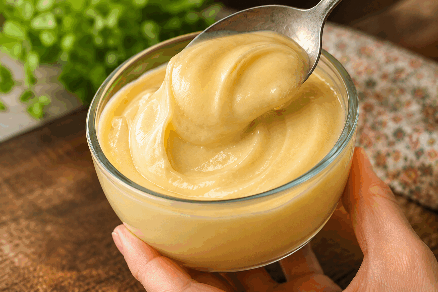 Mayonnaise sans huile en 5 minutes, légère et ultra fraîche pour l’été 👌✨ Description Cette mayonnaise légère et sans huile est parfaite pour accompagner vos plats estivaux. Sa texture onctueuse et son goût frais apportent une touche délicate et saine, idéale pour les salades, les légumes croquants ou les poissons. Simple à réaliser en seulement 5 minutes, elle ravira tous ceux qui cherchent une alternative légère à la mayonnaise traditionnelle. Informations Temps de préparation : 5 minutes Temps de cuisson : 0 minute Nombre de portions : 4 personnes Difficulté : Facile Ingrédients Pour la mayonnaise sans huile 100 g de yaourt grec nature (ou fromage blanc 0% pour une version plus légère) 1 jaune d'œuf 1 cuillère à soupe de moutarde douce 1 cuillère à soupe de jus de citron frais 50 ml d'eau froide 1 pincée de sel 1 pincée de poivre blanc 1 cuillère à café de vinaigre de cidre (facultatif) Quelques feuilles de ciboulette ou de persil finement ciselées (optionnel pour la fraîcheur) Préparation Dans un bol, rassemble le jaune d'œuf, la moutarde et le sel. Fouette vigoureusement pour créer une base homogène. Ajoute progressivement l’eau froide tout en continuant de fouetter pour émulsionner la préparation. Incorpore le yaourt grec et le jus de citron, mélange délicatement jusqu’à obtenir une texture crémeuse et lisse. Assaisonne avec le poivre blanc et, si désiré, le vinaigre de cidre pour apporter une légère acidité. Ajoute les herbes fraîches finement ciselées pour parfumer la mayonnaise et mélange à nouveau. Goûte et rectifie l’assaisonnement en sel, citron ou moutarde selon ta préférence. Place la mayonnaise au frais au moins 10 minutes avant de servir pour que les saveurs se développent. Astuces Privilégie un yaourt grec bien épais pour une meilleure texture, ou un fromage blanc très égoutté. Pour une version vegan, remplace le jaune d'œuf par un yaourt végétal et une cuillère à café de lécithine de tournesol. Si la mayonnaise semble trop épaisse, ajoute un peu d’eau froide en petites quantités tout en fouettant. Utilise un fouet manuel pour un meilleur contrôle de l’émulsion, ou un mixeur plongeant pour plus de rapidité. Service Sers cette mayonnaise légère en sauce d’accompagnement avec des crudités croquantes, des pommes de terre vapeur, ou un filet de poisson grillé. Elle est idéale lors des repas d’été, pour les barbecues ou les pique-niques où la fraîcheur est essentielle.
