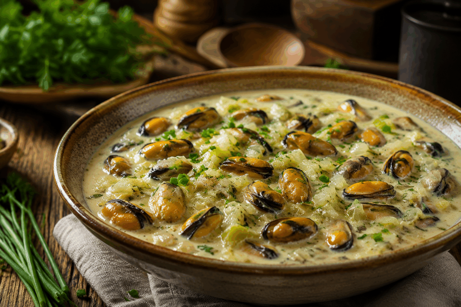 Moules frites express sans coquilles en 10 minutes, avec une sauce qui déchire 🔥 Description Découvrez une version rapide et pratique des classiques moules frites, où les moules sont décortiquées pour un repas express en seulement 10 minutes. Ce plat savoureux combine la douceur des moules avec des frites croustillantes, relevé par une sauce maison piquante et gourmande qui fait toute la différence. Informations Temps de préparation : 5 minutes Temps de cuisson : 5 minutes Nombre de portions : 2 personnes Difficulté : Facile Ingrédients Pour les moules 500 g de moules décortiquées (chair uniquement) 1 gousse d’ail 1 cuillère à soupe d’huile d’olive 10 cl de vin blanc sec 1 cuillère à soupe de persil frais haché Sel et poivre du moulin Pour les frites 300 g de pommes de terre à chair ferme 1 cuillère à soupe d’huile d’olive Sel Pour la sauce qui déchire 3 cuillères à soupe de mayonnaise 1 cuillère à soupe de sauce piquante (ex : sauce sriracha ou harissa douce) 1 cuillère à café de jus de citron 1/2 cuillère à café de paprika doux Sel et poivre Préparation Préchauffe le four à 220°C pour les frites. Lave soigneusement les pommes de terre, coupe-les en bâtonnets fins puis mélange-les dans un saladier avec l’huile d’olive et une pincée de sel. Dispose les frites sur une plaque recouverte de papier sulfurisé en une seule couche, puis enfourne-les pour 20 minutes en les retournant à mi-cuisson pour obtenir une belle coloration et du croustillant. Pendant ce temps, hache finement la gousse d’ail. Dans une poêle, fais chauffer l’huile d’olive à feu moyen, ajoute l’ail et fais-le revenir 1 minute sans le brûler. Ajoute les moules décortiquées dans la poêle, verse le vin blanc, puis couvre et laisse mijoter 3 minutes à feu vif en remuant régulièrement. Assaisonne de sel, de poivre et de persil haché. Dans un petit bol, mélange la mayonnaise, la sauce piquante, le jus de citron, le paprika, le sel et le poivre jusqu’à obtenir une sauce homogène. Lorsque les frites sont bien dorées et croustillantes, sors-les du four. Dresse les moules dans des assiettes chaudes, accompagne-les des frites et dépose un ramequin de sauce à côté pour tremper. Astuces Pour gagner encore plus de temps, utilise des frites surgelées déjà précoupées et précuites. La sauce peut être adaptée en piquant plus ou moins selon vos goûts : remplace la sauce piquante par du piment doux pour une version plus douce. Si vous n’avez pas de moules décortiquées, achetez des moules fraîches, décortiquez-les à l’avance et conservez-les au frais. Pour un côté croustillant supplémentaire, parsemez les frites d’un peu de parmesan râpé en fin de cuisson. Service Servez ces moules frites express bien chaudes, accompagnées de la sauce piquante à part pour que chacun puisse ajuster. Ce plat convivial est parfait pour un dîner rapide entre amis ou en famille, accompagné d’une salade verte fraîche et d’un verre de vin blanc sec bien frais.