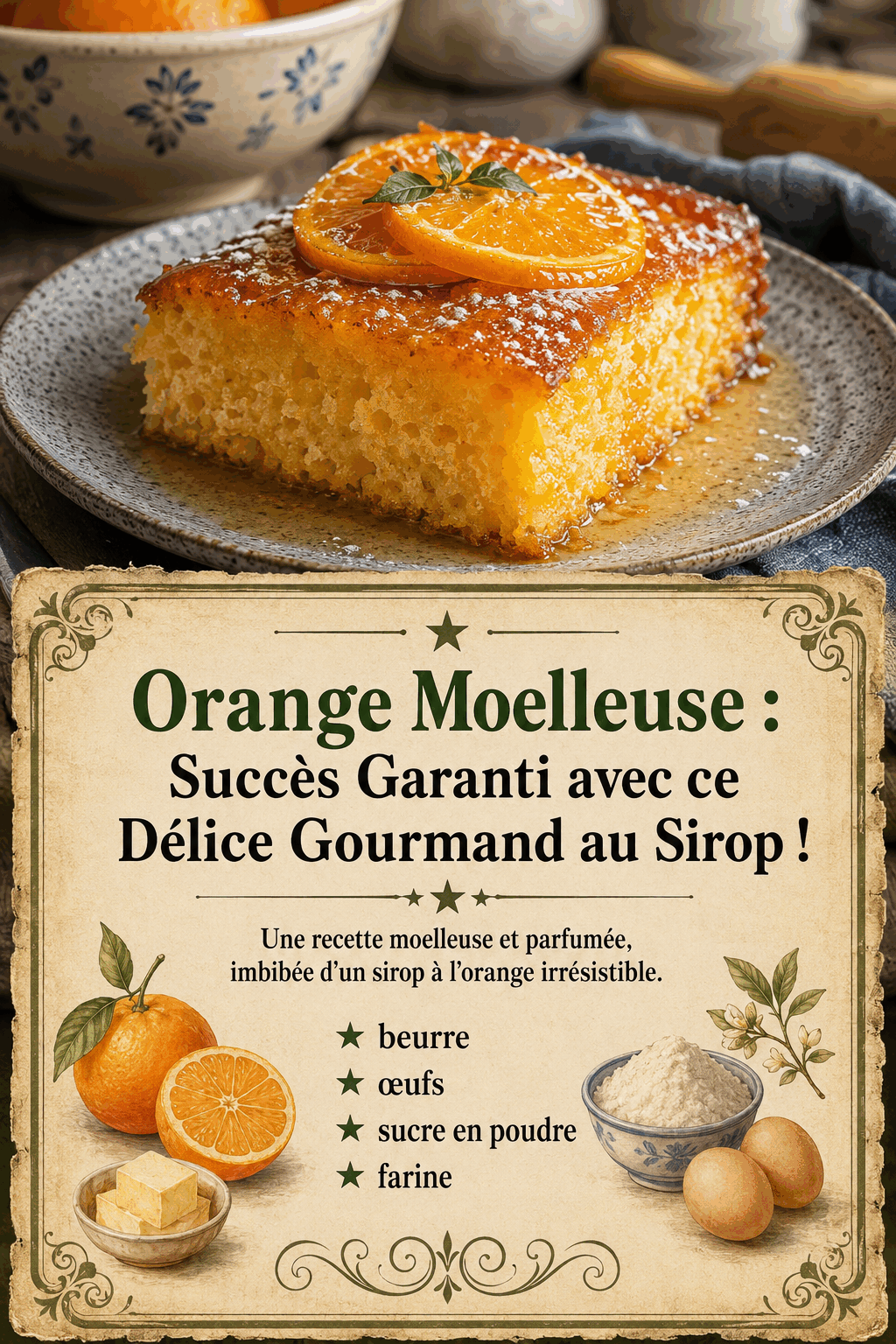Orange Moelleuse : Succès Garanti avec ce Délice Gourmand au Sirop !