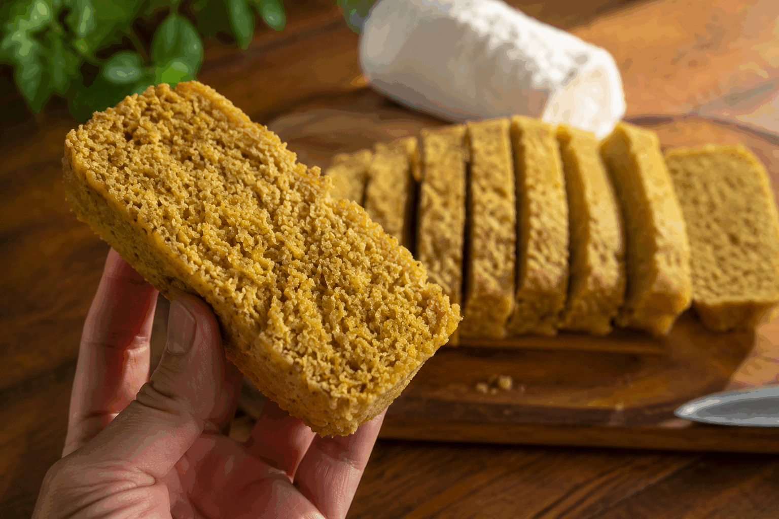 Pain minute sans gluten et léger, prêt en 5 minutes, à tester sans attendre ! 🔥 Description Ce pain minute sans gluten est une recette rapide et facile qui permet d’obtenir un pain léger et moelleux en seulement 5 minutes de préparation. Idéal pour les personnes intolérantes au gluten ou souhaitant une alternative saine, ce pain se réalise sans levure ni temps de pause. Parfait pour accompagner un repas ou pour un petit-déjeuner express. Informations Temps de préparation : 5 minutes Temps de cuisson : 15 minutes Nombre de portions : 4 pièces Difficulté : Facile Ingrédients Pour la pâte 150 g de farine sans gluten (mélange prêt à l’emploi) 1 cuillère à café de levure chimique sans gluten 1/2 cuillère à café de bicarbonate de soude 1/2 cuillère à café de sel fin 1 cuillère à soupe d’huile d’olive 180 ml de lait végétal ou lait demi-écrémé 1 œuf Préparation Préchauffe le four à 180°C en chaleur statique ou 160°C en chaleur tournante. Dans un bol, mélange la farine sans gluten, la levure chimique, le bicarbonate de soude et le sel. Dans un autre récipient, bats l’œuf avec le lait puis ajoute l’huile d’olive. Verse les ingrédients liquides sur les ingrédients secs et mélange rapidement avec une cuillère jusqu’à obtenir une pâte homogène, sans trop travailler. Répartis la pâte en 4 petits pains sur une plaque recouverte de papier cuisson, en formant des boules légèrement aplaties. Enfourne pour 15 minutes environ, jusqu’à ce que les pains soient dorés et qu’un couteau planté au centre ressorte sec. Laisse tiédir quelques minutes avant de déguster. Astuces Utilise un mélange de farine sans gluten prêt à l’emploi pour une meilleure tenue et un goût équilibré. Ne pas trop mélanger la pâte pour éviter qu’elle ne devienne trop dense. Si tu n’as pas de levure chimique sans gluten, augmente un peu la quantité de bicarbonate et ajoute 1/2 cuillère à café de jus de citron pour activer la réaction. Pour un pain plus parfumé, tu peux ajouter des herbes fraîches ou des graines (lin, tournesol) dans la pâte. Service Ce pain minute se déguste tiède, idéal avec du beurre et de la confiture au petit-déjeuner, ou bien pour accompagner une salade ou un plat léger le midi. Il peut aussi servir de base rapide pour un sandwich sans gluten, parfait en situation de manque de temps.