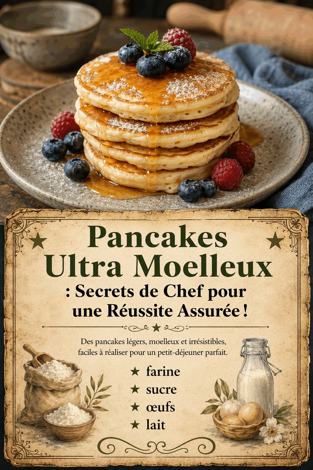 Pancakes Ultra Moelleux : Secrets de Chef pour une Réussite Assurée !