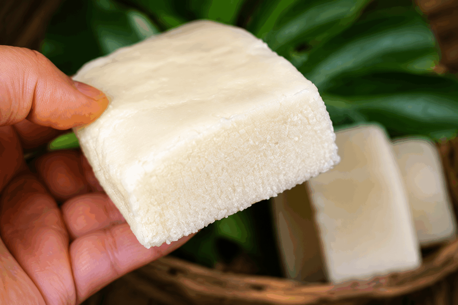 Pâte de noix de coco vanille en 5 minutes, le secret qui fond dans la bouche ✨ Description Cette pâte gourmande à base de noix de coco et de vanille est un véritable délice fondant, parfait pour accompagner vos desserts ou tartines. Sa texture onctueuse et son goût doux évoquent des saveurs tropicales subtilement parfumées. Facile et rapide à préparer, elle est idéale pour une gourmandise improvisée qui ravira petits et grands. Informations Temps de préparation : 5 minutes Temps de cuisson : 0 minute Nombre de portions : 6 portions Difficulté : Facile Ingrédients Pour la pâte de noix de coco vanille 150 g de noix de coco râpée fraîche ou sèche 100 ml de lait de coco 50 g de sucre de canne blond 1 cuillère à café d’extrait naturel de vanille 1 pincée de sel 1 cuillère à soupe d’huile de coco (facultatif, pour une texture plus onctueuse) Préparation Versez la noix de coco râpée, le sucre, le sel et l’extrait de vanille dans un bol mixeur. Ajoutez le lait de coco petit à petit tout en mixant à vitesse moyenne pour obtenir une pâte homogène. Incorporez l’huile de coco si vous souhaitez une texture plus fondante et mélangez de nouveau pendant 30 secondes. Goûtez et ajustez selon votre préférence : un peu plus de sucre ou de vanille si désiré. Transférez la pâte dans un récipient hermétique et laissez reposer au frais au moins 30 minutes avant dégustation pour que les saveurs se développent pleinement. Astuces Utilisez de la noix de coco fraîche pour plus de fraîcheur et un goût plus intense, sinon la noix de coco sèche non sucrée convient parfaitement. Si la pâte paraît trop ferme, ajoutez un peu plus de lait de coco ou un filet d’eau pour assouplir la texture. Vous pouvez parfumer cette pâte avec une pointe de rhum ou un zeste de citron vert pour varier les saveurs. Conservez la pâte dans un pot hermétique au réfrigérateur jusqu’à 5 jours pour préserver sa fraîcheur. Service Servez cette pâte de noix de coco vanille tartinée sur du pain grillé, des crêpes, ou encore en accompagnement d’un gâteau au chocolat. Elle peut aussi sublimer un yaourt nature ou être utilisée comme garniture pour un dessert exotique lors d’un brunch ou d’un goûter gourmand.