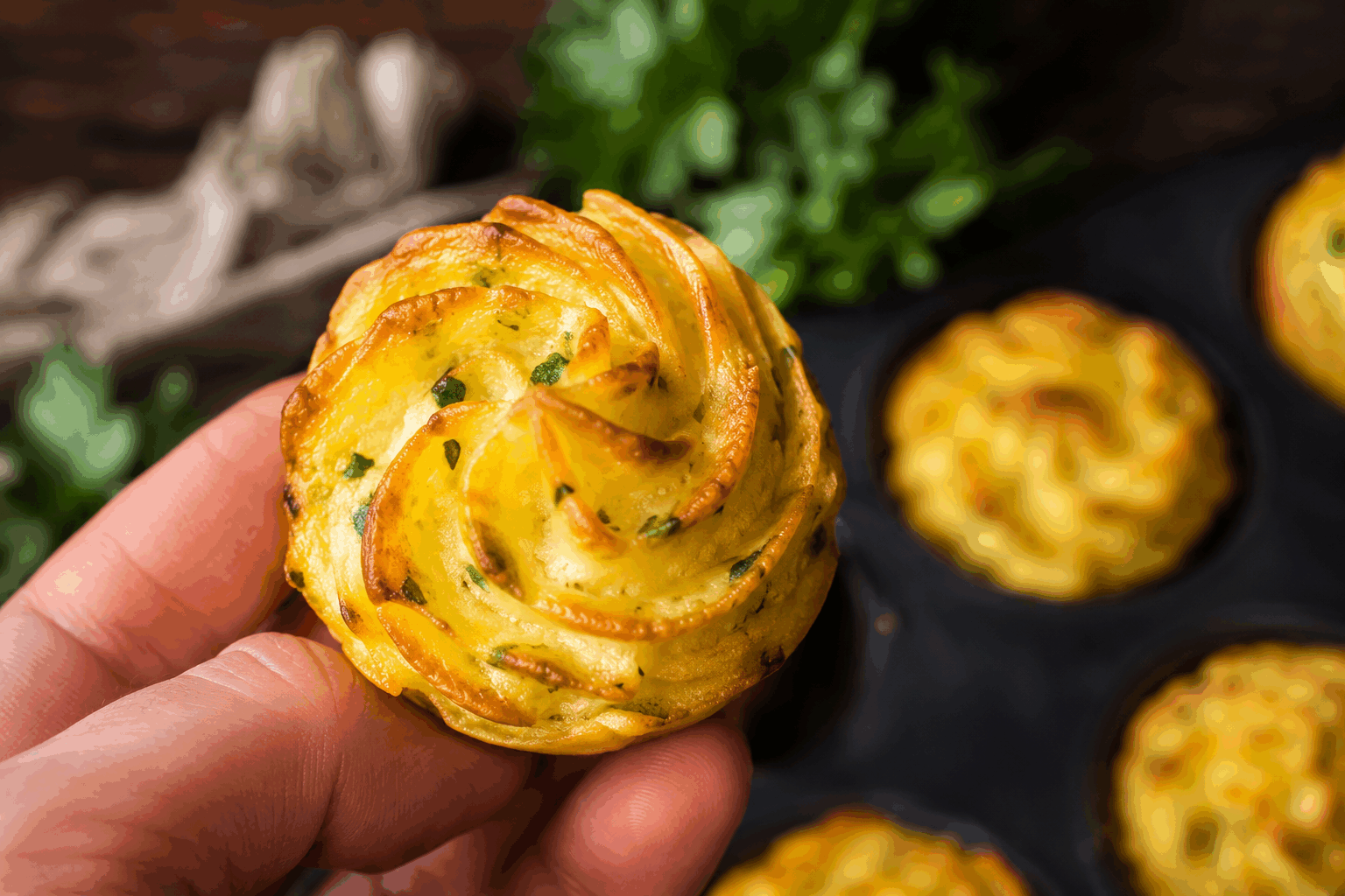 Pommes duchesse ail et fines herbes en 5 minutes, un délice fondant à tester absolument 🔥