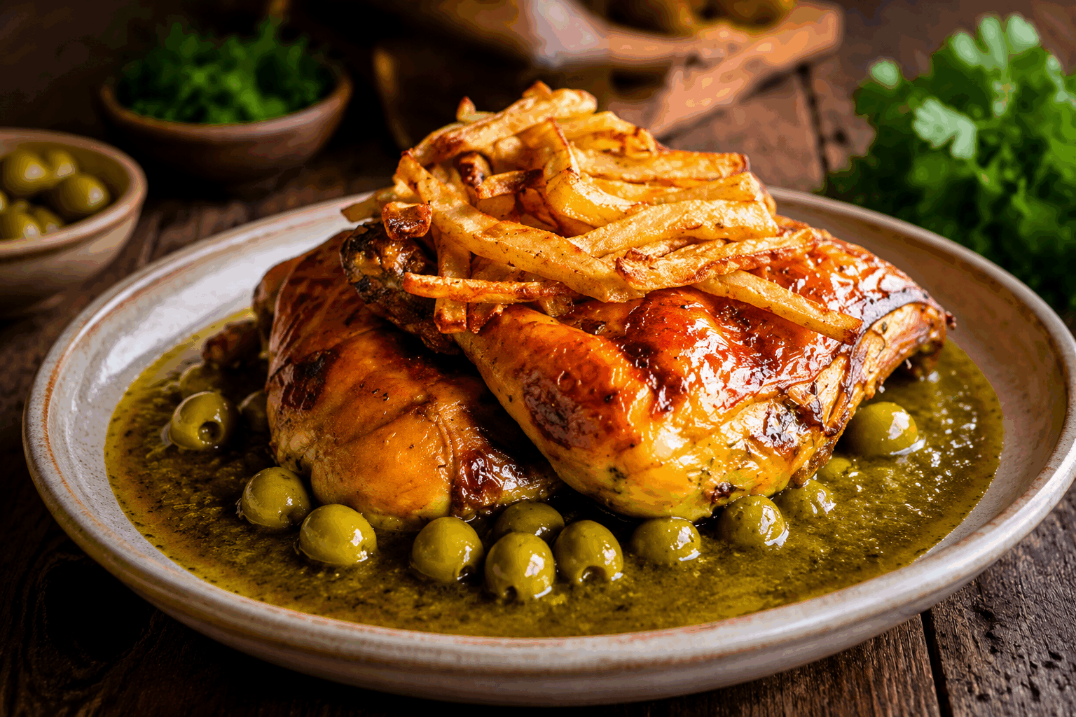 Poulet aux olives à la marocaine, la recette simple et savoureuse en moins de 30 minutes 😋👌