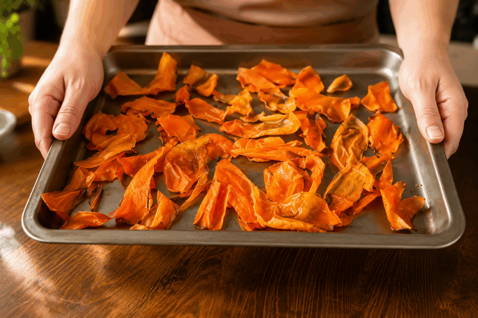 Presque personne ne cuisine les peaux de tomates, découvrez cette recette rapide et savoureuse 👌🍅 Description Cette recette met en valeur les peaux de tomates, souvent jetées, pour en faire un plat léger et gourmand. La texture croustillante et la saveur concentrée de la tomate apportent une touche originale et parfumée. Idéale en apéritif ou en accompagnement, elle surprendra par sa simplicité et son goût unique. Informations Temps de préparation : 10 minutes Temps de cuisson : 15 minutes Nombre de portions : 4 personnes Difficulté : Facile Ingrédients Pour les peaux de tomates croustillantes 200 g de peaux de tomates (provenant d'environ 6 tomates mûres) 2 cuillères à soupe d'huile d'olive 1 cuillère à café de sucre 1 pincée de sel 1 pincée de piment d'Espelette (facultatif) Poivre noir fraîchement moulu 1 branche de thym frais Préparation Préchauffe le four à 150°C (chaleur tournante si possible). Rince délicatement les tomates et épluche-les à l'aide d'un couteau fin ou en les plongeant quelques secondes dans de l'eau bouillante pour décoller la peau. Récupère les peaux de tomates et étale-les sur une plaque recouverte de papier cuisson en évitant qu'elles se chevauchent. Mélange l'huile d'olive avec le sucre, le sel, le piment d'Espelette, le poivre et effeuilles une partie du thym. Badigeonne les peaux avec ce mélange à l’aide d’un pinceau. Enfourne pour environ 15 minutes jusqu’à ce que les peaux soient sèches et légèrement croustillantes. Sors la plaque du four, laisse refroidir puis émiette les peaux croustillantes dans un bol. Utilise-les en topping sur des salades, des soupes froides ou simplement en apéritif avec un dip à base de fromage frais. Astuces Choisis des tomates bien mûres pour des peaux plus savoureuses et souples à travailler. Si tu n’as pas de thym frais, le thym séché fera également l’affaire, ajoute-le en début de cuisson pour libérer les arômes. Surveille bien la cuisson pour ne pas brûler les peaux, elles doivent être juste croustillantes, pas noires. Conserve les peaux dans une boîte hermétique à température ambiante quelques jours, elles garderont leur texture. Service Servez ces peaux de tomates croustillantes sur des toasts à l’apéritif, parsemez-les sur une salade de mozzarella et basilic pour une touche croquante, ou ajoutez-les à une soupe de légumes pour un contraste de textures. Ce plat léger et original convient aussi bien aux repas estivaux qu’aux soirées conviviales entre amis.