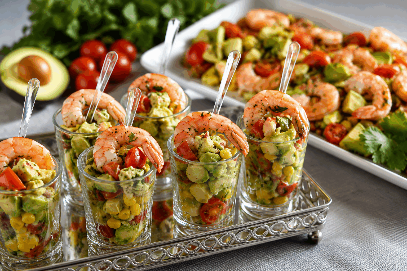 Salade d’avocat et crevettes : 5 minutes pour un plat frais et plein de saveurs 👌 Description Cette salade d’avocat et crevettes est un véritable concentré de fraîcheur et de saveurs marines. Rapide à préparer en seulement 5 minutes, elle combine la douceur fondante de l’avocat avec la touche iodée des crevettes, relevée par une vinaigrette citronnée légère. Parfaite pour un déjeuner léger ou une entrée estivale, elle ravira les amateurs de plats sains et savoureux. Informations Temps de préparation : 5 minutes Temps de cuisson : 0 minute (crevettes déjà cuites) Nombre de portions : 2 personnes Difficulté : Facile Ingrédients Pour la salade 1 avocat mûr mais ferme 150 g de crevettes décortiquées cuites 1 petite tomate 1/2 oignon rouge Quelques feuilles de salade verte (laitue ou roquette) Pour la vinaigrette 2 cuillères à soupe d’huile d’olive 1 cuillère à soupe de jus de citron frais 1 petite pincée de sel 1 pincée de poivre noir fraîchement moulu 1 cuillère à café de moutarde douce (optionnel) Préparation Coupe l’avocat en deux, retire le noyau, puis tranche la chair en dés ou en lamelles selon tes préférences. Émince finement l’oignon rouge et coupe la tomate en petits morceaux après avoir retiré les graines. Dans un saladier, mélange délicatement les crevettes avec l’avocat, la tomate, l’oignon et les feuilles de salade. Prépare la vinaigrette en fouettant l’huile d’olive, le jus de citron, le sel, le poivre et la moutarde jusqu’à obtenir une sauce homogène. Verse la vinaigrette sur la salade, mélange délicatement pour ne pas écraser l’avocat. Réserve au frais si possible quelques minutes avant de servir pour une saveur optimale. Astuces Choisis un avocat ni trop mûr ni trop dur pour une texture parfaite qui se tient bien dans la salade. Pour varier, ajoute un peu de coriandre fraîche ou de basilic selon tes goûts. Prends des crevettes fraîches ou bien décongelées et séchées pour éviter l’excès d’eau dans la salade. Tu peux ajouter une touche croquante avec des pignons de pin grillés ou des noix concassées. Service Serre cette salade d’avocat et crevettes dans de jolis bols ou sur une assiette plate, accompagnée d’un filet de pain grillé frotté à l’ail. Idéale pour un repas léger d’été ou une entrée fraîche, elle s’accorde parfaitement avec un vin blanc sec et fruité, comme un Sauvignon Blanc ou un Pinot Gris. Bon appétit !