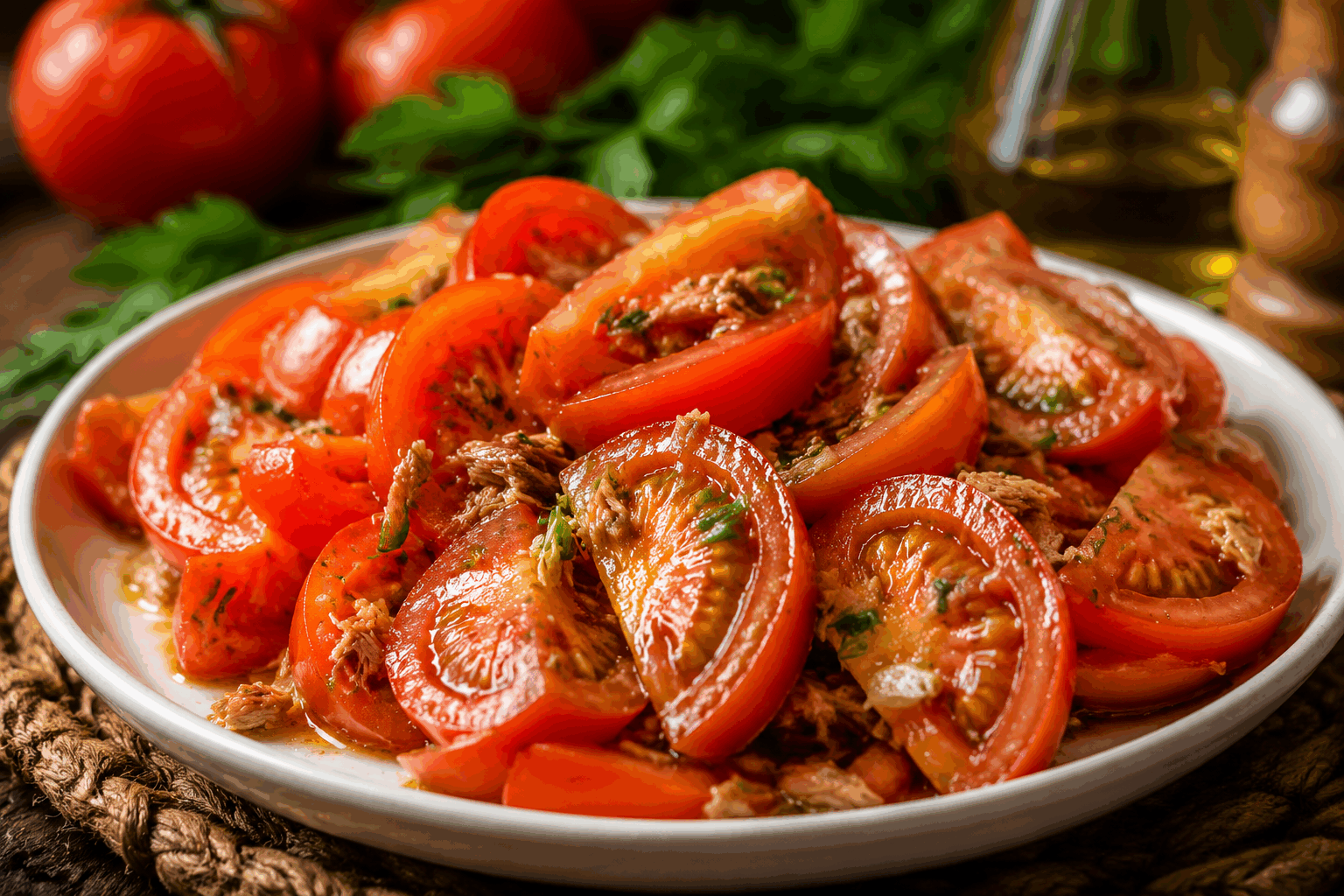 Salade de tomates en 5 minutes avec un ingrédient secret qui change tout 🔥