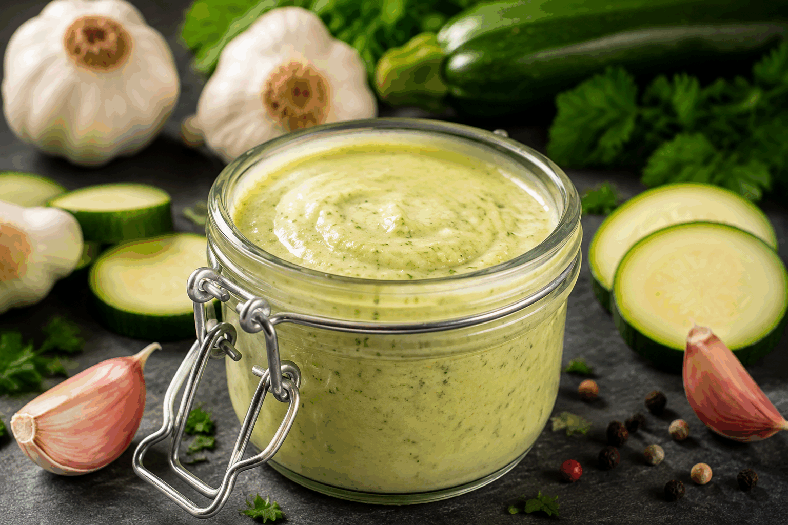 Sauce aux courgettes crémeuse en 5 minutes, sans œufs ni prise de tête ✨ Description Cette sauce aux courgettes est légère, onctueuse et incroyablement rapide à réaliser, parfaite pour accompagner pâtes, riz ou légumes grillés. Sans œufs ni ingrédients complexes, elle allie fraîcheur et douceur, idéale pour un repas sain et savoureux en toute simplicité. Informations Temps de préparation : 3 minutes Temps de cuisson : 5 minutes Nombre de portions : 4 personnes Difficulté : Facile Ingrédients Pour la sauce 2 courgettes moyennes (environ 300 g) 200 ml de crème végétale (soja, avoine ou amande) 1 gousse d’ail 2 cuillères à soupe d’huile d’olive 1 cuillère à soupe de jus de citron Sel et poivre noir du moulin Quelques feuilles de basilic frais (facultatif) Préparation Lave les courgettes puis coupe-les en morceaux grossiers, sans les peler. Épluche la gousse d’ail et hache-la finement. Fais chauffer l’huile d’olive dans une poêle à feu moyen et fais revenir l’ail pendant 1 minute sans le brûler. Ajoute les courgettes dans la poêle, sale et poivre, puis fais cuire 3 à 4 minutes en remuant régulièrement jusqu’à ce qu’elles soient tendres. Transfère les courgettes et l’ail dans un blender, ajoute la crème végétale et le jus de citron, puis mixe jusqu’à obtenir une sauce lisse et crémeuse. Vérifie l’assaisonnement et ajuste en sel ou poivre si nécessaire. Ajoute le basilic frais avant de servir pour une touche aromatique. Astuces Privilégie des courgettes jeunes et fermes pour une sauce plus douce. Si la sauce est trop épaisse, allonge-la avec un peu d’eau ou plus de crème végétale. Tu peux remplacer l’ail frais par une pincée d’ail en poudre pour un goût plus subtil. Pour un goût plus relevé, ajoute un peu de levure nutritionnelle ou de parmesan végétal avant de mixer. Service Servez cette sauce crémeuse sur des pâtes fraîches, du riz basmati ou en accompagnement de légumes rôtis. Elle est également parfaite nappée sur des grillades ou en base pour une pizza légère. Idéale pour un déjeuner rapide et sain, elle ravira petits et grands sans prise de tête.