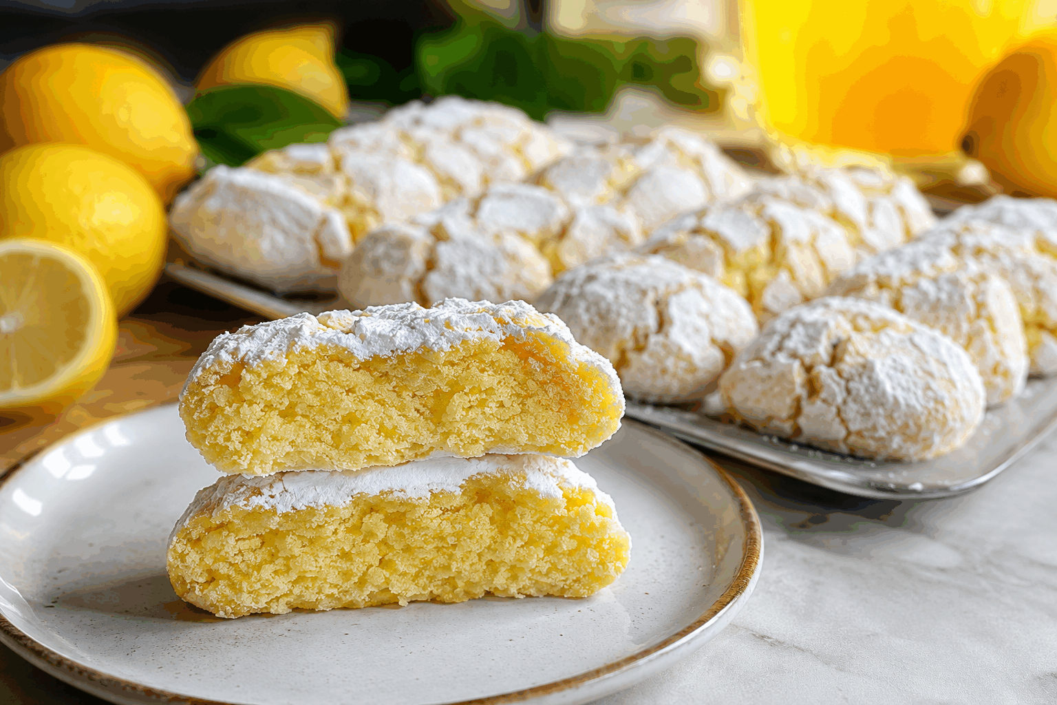 Seulement 2 ingrédients pour ces biscuits express au citron, un vrai délice à croquer 😍