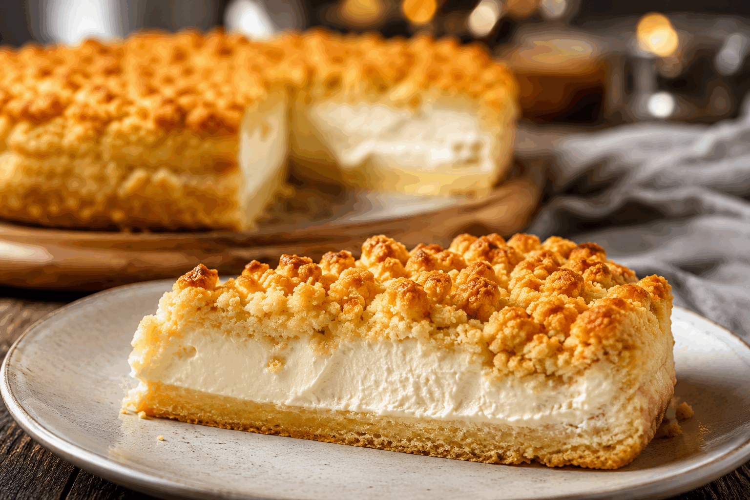 Gâteau ultra crémeux qui fond en bouche avec seulement 3 ingrédients Description Ce gâteau est une merveille de simplicité et de gourmandise : il est incroyablement crémeux, moelleux à souhait, et fond littéralement en bouche. Parfait pour une envie de douceur rapide et sans chichi, ce dessert minimaliste ne nécessite que trois ingrédients basiques, généralement toujours disponibles chez soi. Idéal pour un goûter improvisé ou une fin de repas légère et délicate. Informations Temps de préparation : 10 minutes Temps de cuisson : 35 minutes Nombre de portions : 6 personnes Difficulté : Facile Ingrédients Pour le gâteau 500 g de fromage blanc entier (20% de matière grasse minimum) 120 g de sucre en poudre 3 œufs moyens Préparation Préchauffe le four à 150°C (chaleur tournante de préférence) pour une cuisson douce et régulière. Dans un grand saladier, sépare les blancs des jaunes d'œufs. Fouette les jaunes avec le sucre jusqu’à ce que le mélange blanchisse et devienne légèrement mousseux. Ajoute le fromage blanc au mélange jaunes-sucre et incorpore-le délicatement jusqu’à obtenir une préparation homogène. Monte les blancs d’œufs en neige ferme avec une pincée de sel. Incorpore délicatement les blancs en neige à la préparation au fromage blanc à l’aide d’une spatule pour ne pas les casser. Verse la pâte dans un moule rond de 20 cm de diamètre, idéalement un moule à charnière pour faciliter le démoulage, préalablement beurré ou recouvert de papier cuisson. Enfourne et laisse cuire pendant environ 35 minutes. Le gâteau doit être pris mais légèrement tremblotant au centre pour garder cette texture ultra crémeuse. Laisse refroidir complètement avant de démouler. Tu peux aussi le réserver au frais pour encore plus de fondant. Astuces Utilise un fromage blanc bien égoutté pour éviter que le gâteau soit trop liquide. Pour une cuisson parfaite, évite de surchauffer le four : une température trop élevée ferait craquer ou trop sécher le gâteau. Tu peux parfumer la pâte avec un zeste de citron ou quelques gouttes d’extrait de vanille pour varier les plaisirs. Conserve le gâteau au réfrigérateur et consomme-le dans les 2-3 jours pour profiter de sa texture optimale. Service Servez ce gâteau ultra crémeux frais, éventuellement accompagné d’un coulis de fruits rouges ou d’une cuillère de confiture maison pour équilibrer la douceur. Il se déguste à l’heure du goûter, au dessert, ou même lors d’un brunch convivial. Sa simplicité en fait un dessert qui plaira à tous, petits et grands.