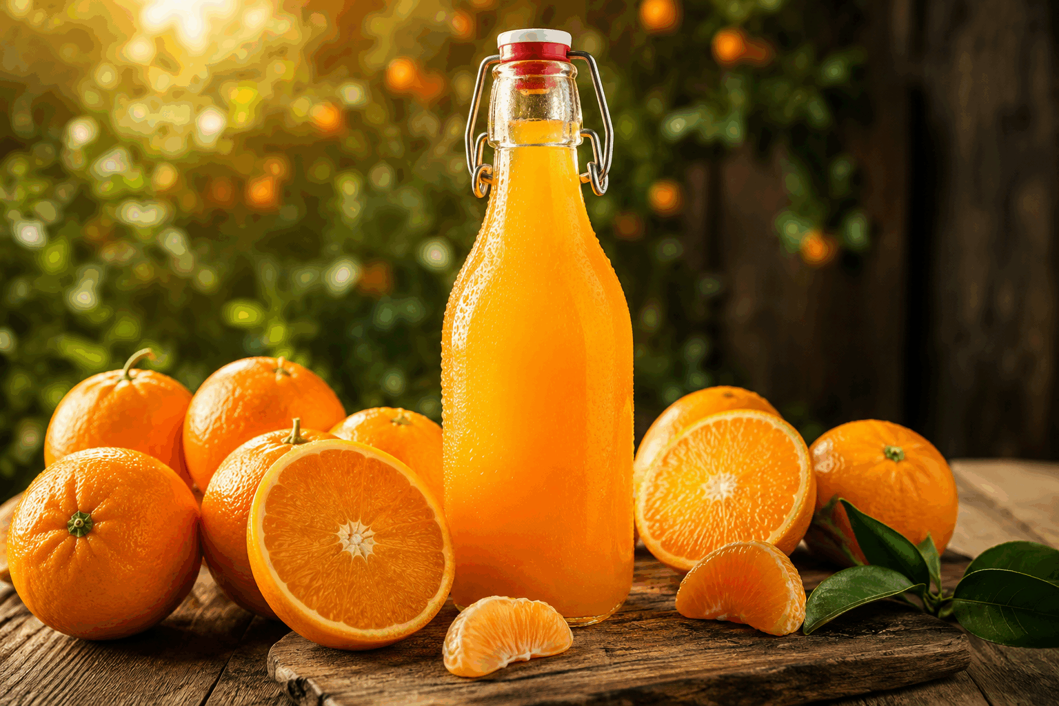 Sirop de clémentines express en 5 min : la douceur fraîche qui change tout 🍊✨ Description Ce sirop de clémentines express est une explosion de fraîcheur et de douceur, parfait pour sublimer boissons, desserts ou cocktails. Facile et rapide à réaliser, ce sirop conserve toute la saveur acidulée et parfumée des clémentines, apportant une note lumineuse à toutes vos préparations. Idéal pour les amateurs de saveurs fruitées et légères au quotidien. Informations Temps de préparation : 5 minutes Temps de cuisson : 5 minutes Nombre de portions : 200 ml de sirop (environ 8 portions) Difficulté : Facile Ingrédients Pour le sirop de clémentines 200 ml de jus de clémentines frais (environ 4-5 clémentines) 150 g de sucre en poudre 50 ml d'eau 1 cuillère à café de zeste de clémentine finement râpé 1 pincée de sel Préparation Extrais le jus des clémentines en pressant délicatement pour obtenir 200 ml de jus. Râpe finement le zeste d’une clémentine sans la partie blanche pour éviter l’amertume. Dans une casserole, verse le jus de clémentines, l’eau, le sucre, le zeste et la pincée de sel. Fais chauffer à feu moyen en remuant régulièrement jusqu’à ce que le sucre soit complètement dissous. Augmente légèrement le feu et porte le mélange à ébullition pendant 2 à 3 minutes sans cesser de remuer, jusqu’à obtenir une texture sirupeuse légère. Retire du feu et laisse tiédir avant de filtrer le sirop à travers une passoire fine pour enlever les zestes. Verse le sirop dans une bouteille ou un récipient hermétique et laisse refroidir complètement avant de conserver au réfrigérateur. Astuces Utilise des clémentines bien mûres et juteuses pour un goût optimal et un jus plus sucré naturellement. Pour une version plus parfumée, ajoute quelques feuilles de menthe ou un bâton de cannelle pendant la cuisson. Le sirop se conserve jusqu’à 1 semaine au réfrigérateur dans un contenant hermétique, pensez à bien le secouer avant chaque utilisation. Pour un sirop plus épais, prolonge la cuisson d’une minute, mais attention à ne pas caraméliser le sucre. Service Ce sirop mettra en valeur vos boissons fraîches comme les eaux pétillantes, thés glacés, ou cocktails. Il est également idéal pour napper des crêpes, pancakes, yaourts ou desserts au fromage blanc. Parfait pour une touche fruitée et acidulée lors des apéritifs d’été ou des goûters gourmands.