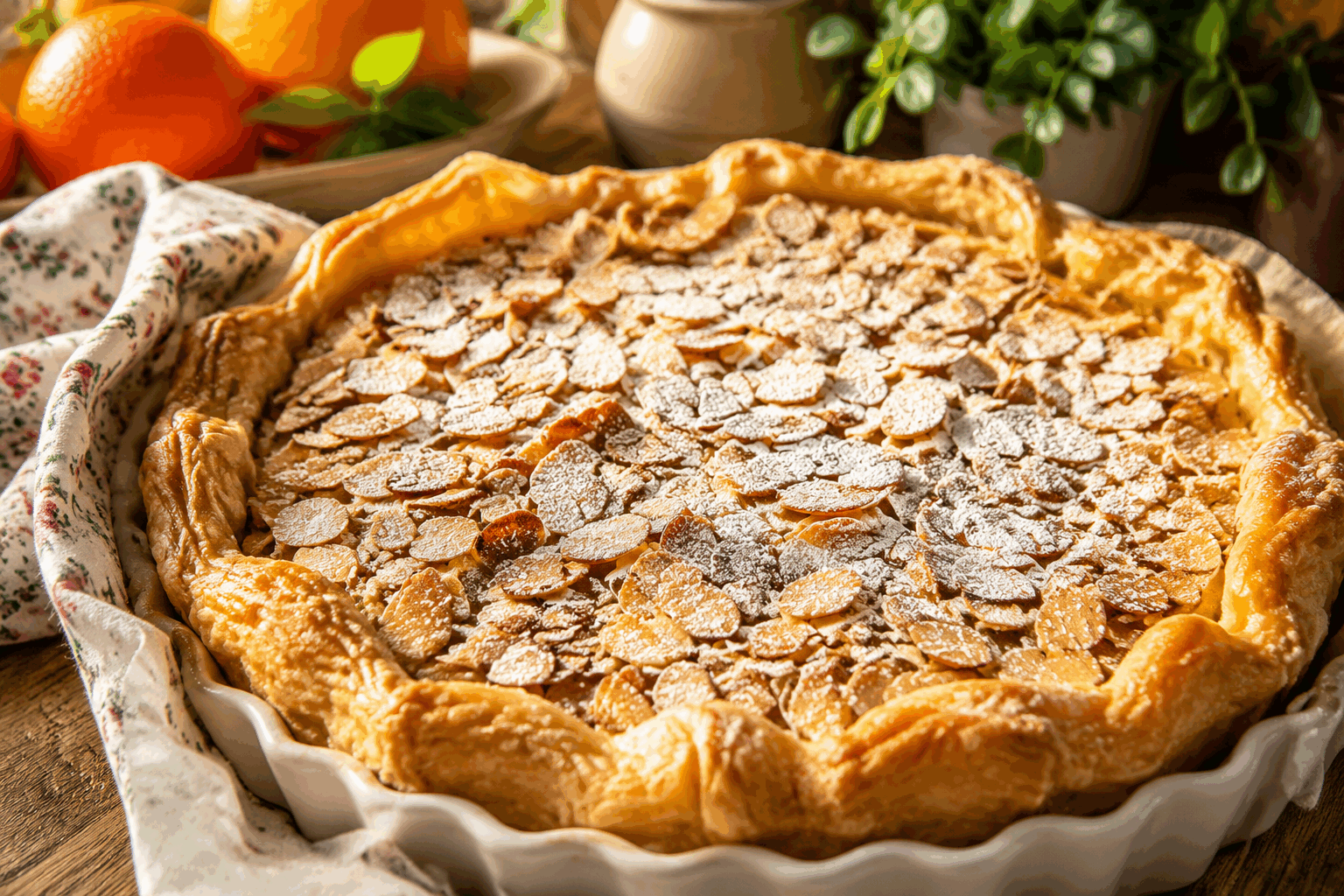 Tarte aux clémentines express : 5 minutes pour un dessert fondant et irrésistible ✨ Description Cette tarte aux clémentines express est un dessert rapide et savoureux, mêlant la douceur acidulée des clémentines à une pâte fondante et croustillante. Parfaite pour une envie sucrée de dernière minute, elle séduira par sa fraîcheur et sa simplicité. Idéale pour un goûter ou une fin de repas légère et fruitée. Informations Temps de préparation : 5 minutes Temps de cuisson : 20 minutes Nombre de portions : 4 Difficulté : Facile Ingrédients Pour la pâte 120 g de farine 60 g de beurre froid 25 g de sucre 1 pincée de sel 2 à 3 cuillères à soupe d’eau froide Pour la garniture 4 clémentines 2 œufs 100 ml de crème fraîche liquide 50 g de sucre 1 cuillère à soupe de poudre d’amandes (facultatif) 1 cuillère à soupe de miel (facultatif) Préparation Préparez la pâte : mélangez la farine, le sucre et le sel. Ajoutez le beurre coupé en petits morceaux. Travaillez du bout des doigts jusqu’à obtenir une texture sableuse. Ajoutez l’eau froide petit à petit et formez rapidement une boule. Enveloppez-la dans un film alimentaire et réservez au frais quelques minutes si possible (sinon, passez directement à l’étape suivante). Étalez la pâte sur un plan fariné et foncez un moule à tarte préalablement beurré ou recouvert de papier cuisson. Préchauffez votre four à 180°C (chaleur tournante de préférence). Épluchez les clémentines à vif en retirant toutes les parties blanches, puis coupez-les en fines tranches ou en petits morceaux selon votre préférence. Dans un bol, fouettez les œufs avec la crème fraîche, le sucre, et la poudre d’amandes si utilisée. Disposez les morceaux ou tranches de clémentines sur le fond de tarte, puis versez la préparation aux œufs par-dessus uniformément. Enfournez pour 20 minutes environ, jusqu’à ce que la garniture soit prise et légèrement dorée. À la sortie du four, nappez éventuellement la tarte d’un peu de miel chaud pour encore plus de brillance et de douceur. Laissez tiédir avant de servir pour un dessert fondant en bouche. Astuces Pour une pâte encore plus rapide, utilisez une pâte brisée prête à l’emploi. Si vous n’avez pas de poudre d’amandes, ajoutez un peu de farine à la garniture pour lier. Choisissez des clémentines bien mûres et juteuses pour un goût plus intense. Servez la tarte avec une boule de glace vanille ou un peu de crème chantilly pour plus de gourmandise. Service Servez la tarte aux clémentines tiède ou à température ambiante, accompagnée d’un café ou d’un thé. Elle convient parfaitement pour un dessert léger après un repas copieux ou pour une pause gourmande en fin d’après-midi. Sa présentation simple et éclatante en fait aussi un joli dessert à offrir à des invités pressés.