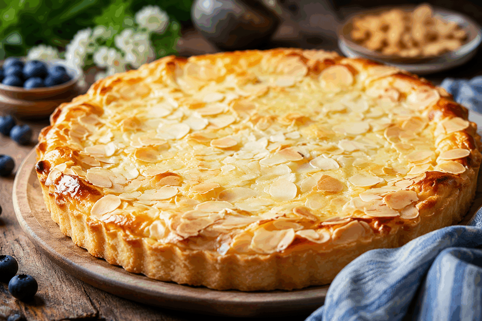 Tarte aux myrtilles express : en 5 minutes découvrez pourquoi elle fond dans la bouche ✨ Description Cette tarte aux myrtilles express est une douceur fruitée, légère et fondante, idéale pour les envies de dernière minute. Sa pâte croustillante et sa garniture juteuse offrent un équilibre parfait entre acidité et douceur. Parfaite pour un dessert improvisé ou un goûter gourmand, elle ravira tous les amateurs de fruits rouges. Informations Temps de préparation : 5 minutes Temps de cuisson : 20 minutes Nombre de portions : 4 personnes Difficulté : Facile Ingrédients Pour la pâte 1 rouleau de pâte feuilletée prête à l’emploi (environ 230 g) Pour la garniture 200 g de myrtilles fraîches ou surgelées 30 g de sucre en poudre 1 cuillère à soupe de maïzena 1 cuillère à soupe de jus de citron 1 cuillère à café d’extrait de vanille (facultatif) 1 jaune d’œuf pour la dorure Préparation Préchauffe le four à 180°C (thermostat 6). Déroule la pâte feuilletée et dépose-la sur une plaque recouverte de papier cuisson. Pique légèrement le fond avec une fourchette pour éviter qu’elle ne gonfle trop. Dans un bol, mélange les myrtilles, le sucre, la maïzena, le jus de citron et l’extrait de vanille. Cette préparation permettra d’épaissir le jus des myrtilles pendant la cuisson. Répartis le mélange aux myrtilles sur le fond de pâte en laissant un bord d’environ 2 cm. Replie les bords vers l’intérieur pour former un léger rebord, sans couvrir les fruits. Badigeonne le bord de pâte avec le jaune d’œuf pour obtenir une belle dorure à la cuisson. Enfourne la tarte pour 18 à 20 minutes, jusqu’à ce que la pâte soit bien dorée et croustillante et que la garniture bouillonne légèrement. Laisse tiédir quelques minutes avant de servir pour que la garniture se fige légèrement et que la tarte reste fondante en bouche. Astuces Utilise des myrtilles bien fraîches ou décongèle-les et égoutte-les pour éviter un excès d’eau. La maïzena est essentielle pour épaissir la garniture et éviter qu’elle ne soit trop liquide. Pour un goût plus intense, ajoute une pincée de cannelle ou un zeste de citron râpé dans la garniture. Cette tarte se conserve bien 24 heures au réfrigérateur, réchauffe-la légèrement avant de servir. Service Sers cette tarte aux myrtilles express tiède ou à température ambiante, accompagnée d’une boule de glace vanille ou d’un peu de crème fraîche épaisse. Idéale pour un dessert rapide après un repas léger ou pour un goûter gourmand en toute simplicité.