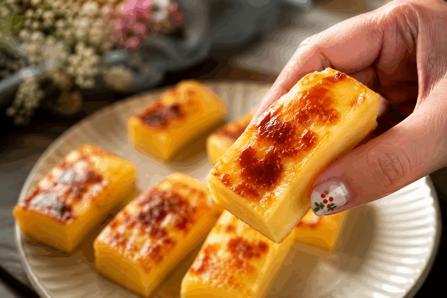 Un flan à l’orange en 5 minutes, simple et tellement fondant 😍 Description Ce flan à l’orange est une douceur légère et fondante, idéale pour une pause gourmande rapide. Sa texture crémeuse et son parfum d’agrumes en font un dessert frais et appétissant, parfait pour conclure un repas ou accompagner un goûter. Facile et rapide, il ravira les amateurs de desserts fruités et subtils. Informations Temps de préparation : 5 minutes Temps de cuisson : 0 minute (sans cuisson) Nombre de portions : 4 Difficulté : Facile Ingrédients Pour le flan à l’orange 400 ml de lait entier 100 ml de jus d’orange frais 3 œufs 80 g de sucre en poudre 1 sachet de sucre vanillé 10 g de maïzena Le zeste finement râpé d’une orange non traitée Préparation Dans un saladier, fouette les œufs avec le sucre en poudre, le sucre vanillé et la maïzena jusqu’à obtenir un mélange homogène et légèrement mousseux. Verse progressivement le lait et le jus d’orange tout en continuant de fouetter pour bien incorporer tous les ingrédients. Ajoute le zeste d’orange râpé, mélange délicatement. Répartis la préparation dans des ramequins ou des verrines individuelles. Place-les au micro-ondes et fais cuire à puissance moyenne (environ 600W) pendant 3 à 4 minutes, en surveillant bien la texture. Le flan doit être pris mais encore légèrement tremblotant au centre. Laisse refroidir à température ambiante puis place au réfrigérateur pendant au moins 1 heure pour que le flan soit bien frais et encore plus fondant. Astuces Utilise des oranges bio pour pouvoir râper le zeste sans souci. Si tu n'as pas de micro-ondes, verse la préparation dans une casserole et chauffe doucement sans cesser de remuer jusqu’à épaississement, puis verse dans des ramequins. Pour un goût encore plus intense, laisse infuser les zestes dans le lait chaud quelques minutes avant de les retirer et d’incorporer le lait dans la préparation. Accompagne ce flan d’une fine tuile croustillante ou de quelques feuilles de menthe pour la fraîcheur. Service Sers ce flan à l’orange bien frais, idéal en dessert léger ou au goûter. Présente-le dans des verrines transparentes pour mettre en valeur sa couleur dorée et son aspect lisse. Ce dessert simple et rapide ravira petits et grands lors des repas en famille ou entre amis.