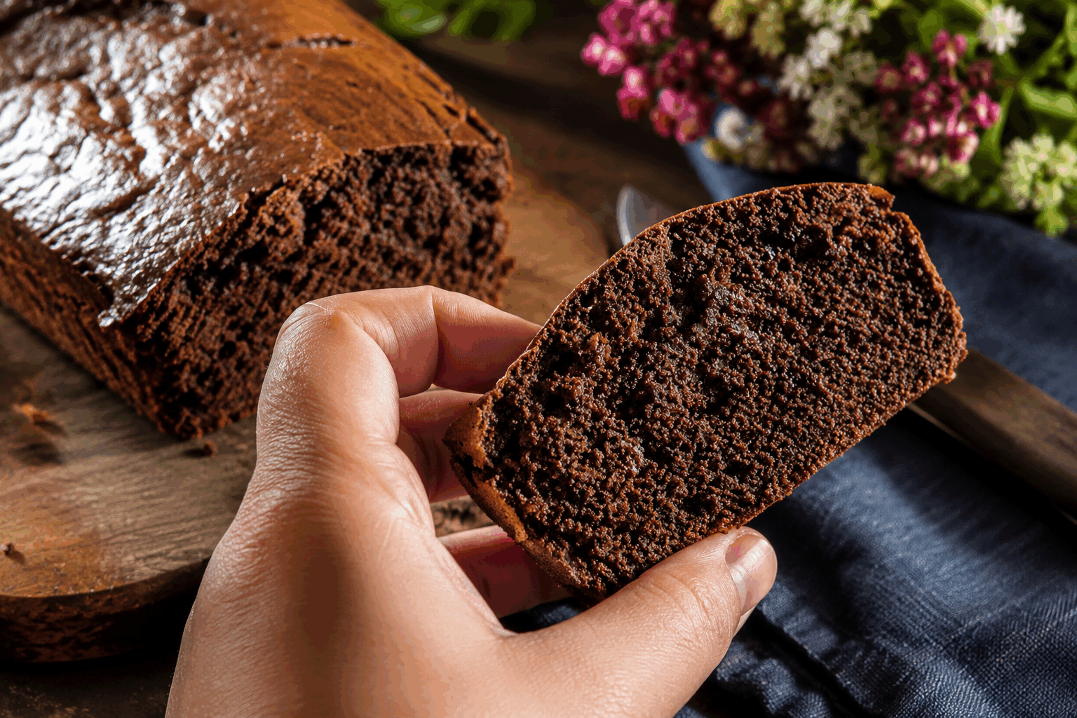 Un gâteau moelleux avec seulement 2 ingrédients, même sans œufs ni lait ! 🔥 Description Ce gâteau ultra simple et rapide est une merveille de douceur et de légèreté, réalisé uniquement avec deux ingrédients végétaux. Sans œufs ni lait, il convient parfaitement aux personnes allergiques ou vegan, tout en offrant une texture moelleuse et un goût naturellement sucré. Idéal pour un goûter express ou un dessert improvisé. Informations Temps de préparation : 5 minutes Temps de cuisson : 25 minutes Nombre de portions : 6 personnes Difficulté : Facile Ingrédients Pour le gâteau 200 g de compote de pommes sans sucre ajouté 150 g de farine de blé (ou farine sans gluten pour une version sans gluten) 1 cuillère à café de levure chimique (facultatif mais recommandé pour plus de légèreté) 1 pincée de sel Préparation Préchauffe le four à 180°C (th.6). Dans un saladier, mélange la compote de pommes avec la farine, la levure chimique et la pincée de sel jusqu'à obtenir une pâte homogène. Verse la pâte dans un moule à gâteau préalablement légèrement huilé ou chemisé de papier cuisson. Enfourne pour environ 25 minutes. Vérifie la cuisson en plantant la lame d’un couteau : elle doit ressortir sèche. Laisse tiédir avant de démouler et de servir. Astuces Pour un gâteau plus parfumé, ajoute un peu d’extrait de vanille ou de cannelle dans la pâte. Si la pâte est trop épaisse, incorpore un peu d’eau ou de jus de fruit pour la détendre. Utilise une compote de bonne qualité pour un meilleur goût, idéalement maison ou bio. Ce gâteau se conserve 2 à 3 jours au réfrigérateur, emballé dans du film alimentaire. Service Servez ce gâteau moelleux nature ou accompagné d’un coulis de fruits frais, d’un yaourt végétal ou d’une boule de glace vegan pour un dessert gourmand. Parfait pour un goûter rapide, un petit-déjeuner léger ou une pause douceur sans culpabilité.