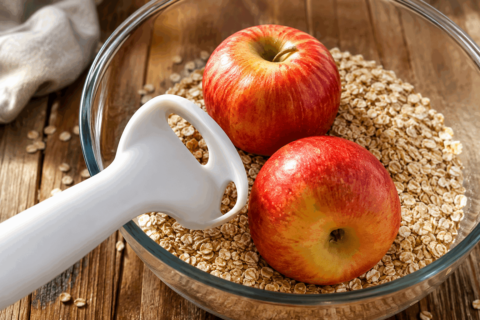 Un petit-déjeuner sans gluten en 5 minutes avec pommes et flocons d’avoine, ma famille adore 🍎👌 Description Ce petit-déjeuner rapide et sain combine la douceur des pommes fondantes avec la texture réconfortante des flocons d’avoine sans gluten. Facile à préparer en seulement 5 minutes, il convient parfaitement aux matins pressés tout en offrant une saveur fruitée et légèrement sucrée qui plaira à toute la famille. Informations Temps de préparation : 5 minutes Temps de cuisson : 3 minutes Nombre de portions : 2 Difficulté : Facile Ingrédients Pour le petit-déjeuner 60 g de flocons d’avoine sans gluten 250 ml de lait d’amande (ou autre lait végétal) 1 pomme de taille moyenne 1 cuillère à soupe de sirop d’érable (facultatif) 1/2 cuillère à café de cannelle en poudre 1 pincée de sel Quelques noix concassées (facultatif) Préparation Épluche la pomme et coupe-la en petits dés ou fines lamelles pour une cuisson rapide. Dans une petite casserole, verse les flocons d’avoine, le lait d’amande, les morceaux de pomme, la cannelle et la pincée de sel. Fais chauffer à feu moyen en remuant régulièrement pendant environ 3 minutes, jusqu’à ce que les flocons soient tendres et la préparation légèrement épaissie. Retire du feu, ajoute le sirop d’érable selon ton goût puis mélange bien. Verse dans deux bols et parsème éventuellement de noix concassées pour plus de croquant. Astuces Utilise un lait végétal nature ou légèrement sucré selon ta préférence pour ajuster le goût. Pour varier les plaisirs, remplace la pomme par de la poire ou ajoute quelques raisins secs. Ne fais pas trop cuire les flocons d’avoine pour garder une texture moelleuse et éviter qu’ils deviennent pâteux. Prépare la recette la veille au soir et réchauffe-la doucement au petit-déjeuner pour gagner encore plus de temps. Service Servez ce petit-déjeuner dans de jolis bols, accompagné d’un thé vert ou d’un jus de fruits frais. Il est parfait pour un matin d’école ou un week-end tranquille en famille, apportant énergie et douceur dès le réveil.