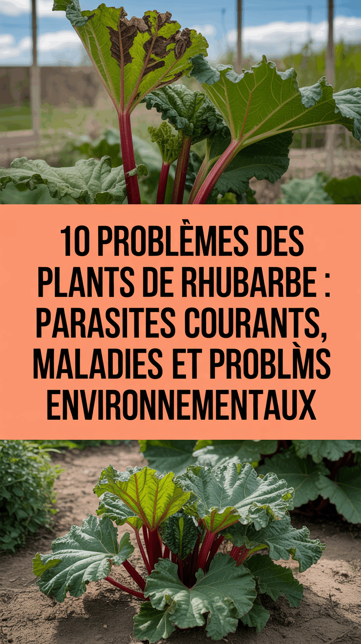 10 Problèmes des Plants de Rhubarbe : Parasites Courants, Maladies et Problèmes Environnementaux