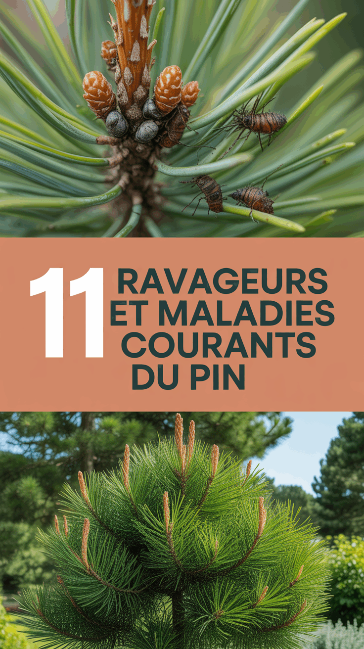 11 Ravageurs et maladies courants du pin