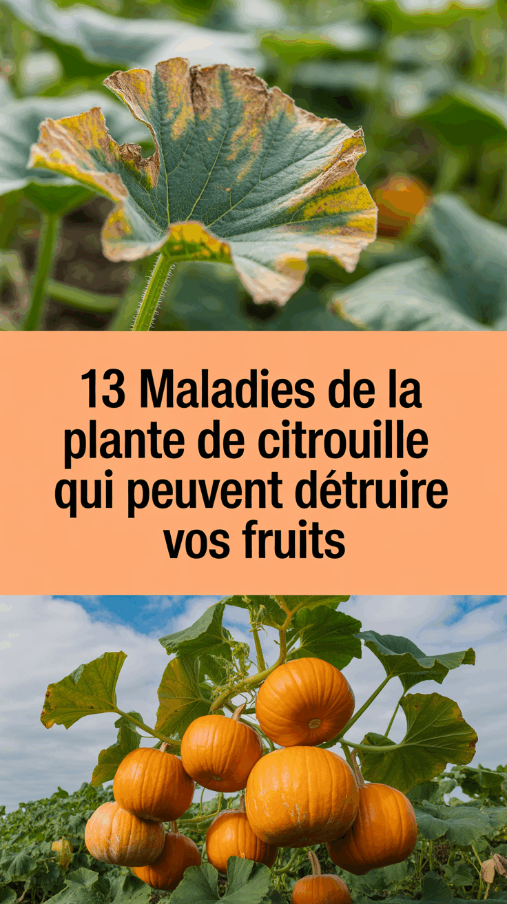 13 maladies de la plante de citrouille qui peuvent détruire vos fruits