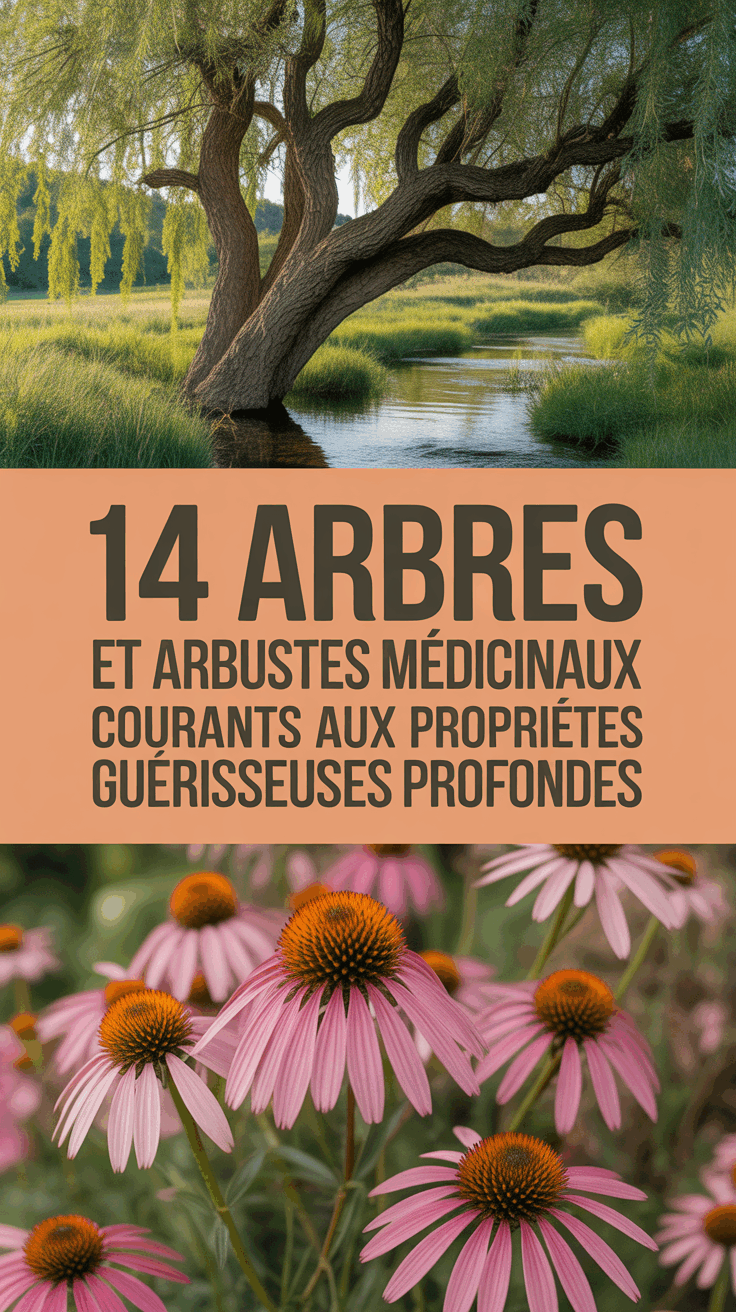 14 Arbres et Arbustes Médicinaux Courants aux Propriétés Guérisseuses Profondes