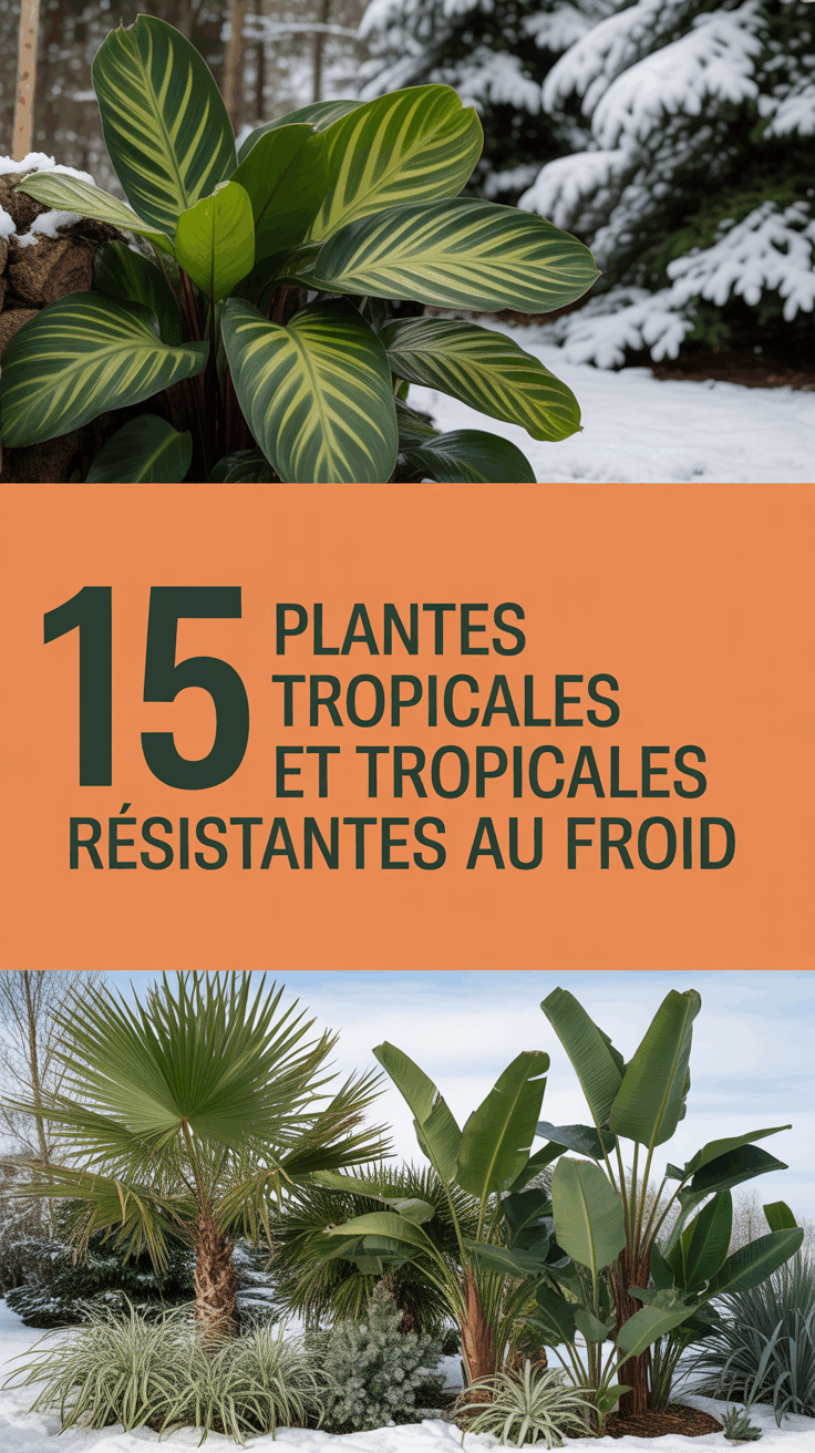 15 Plantes Tropicales et Tropicales Résistantes au Froid