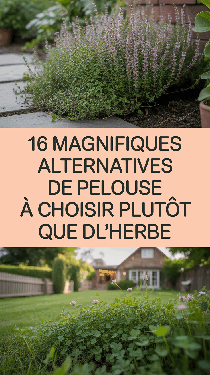 16 magnifiques alternatives de pelouse à choisir plutôt que de l’herbe