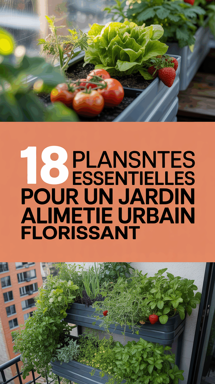18 Plantes Essentielles pour un Jardin Alimentaire Urbain Florissant