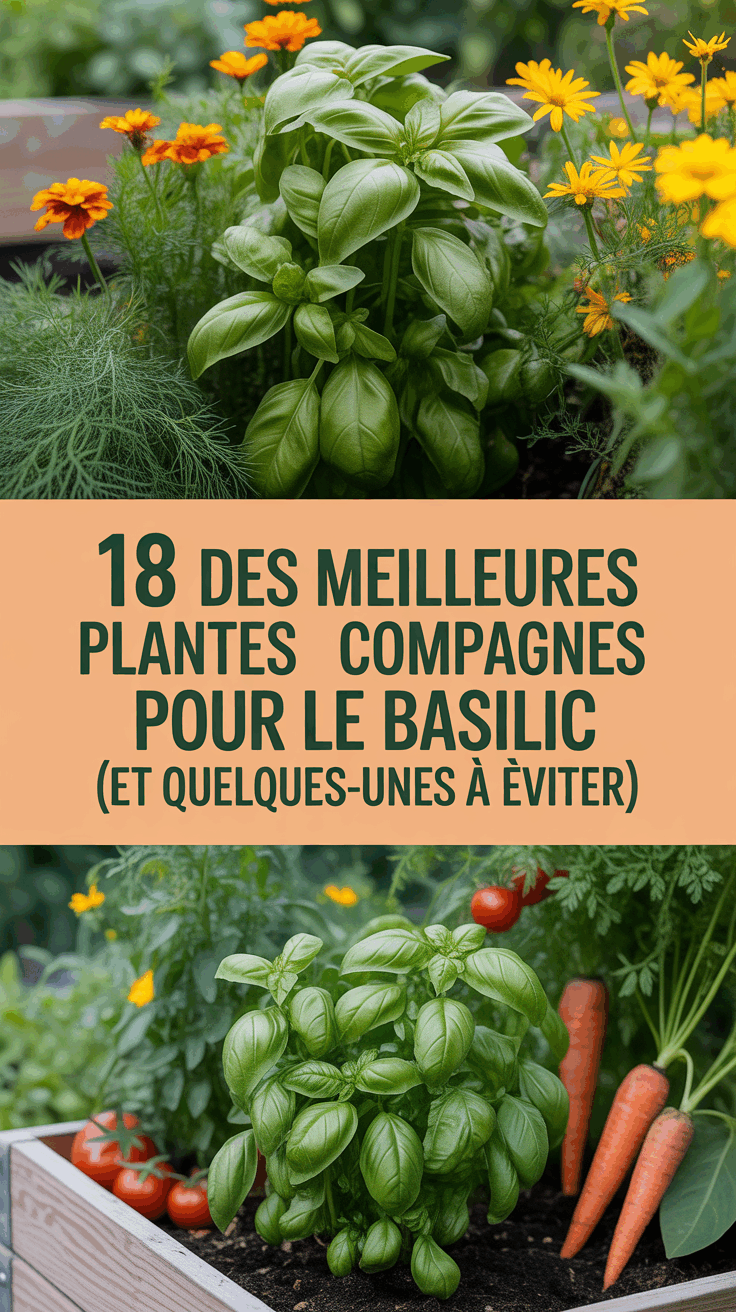 18 des meilleures plantes compagnes pour le basilic (et quelques-unes à éviter)