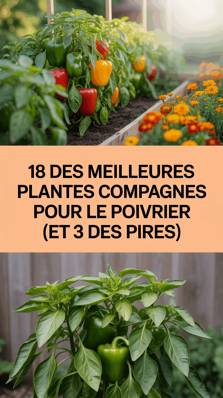 18 des meilleures plantes compagnes pour le poivrier (et 3 des pires)