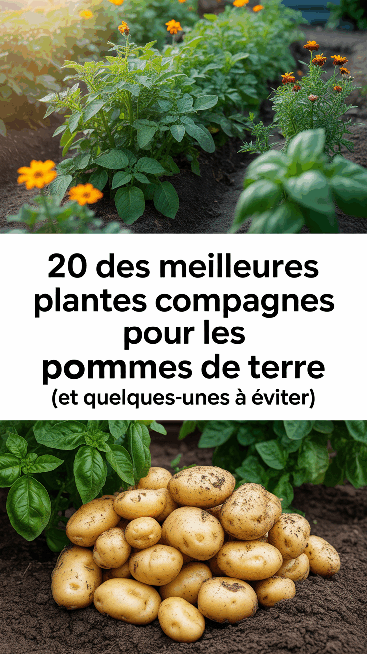 20 des meilleures plantes compagnes pour les pommes de terre (et quelques-unes à éviter)