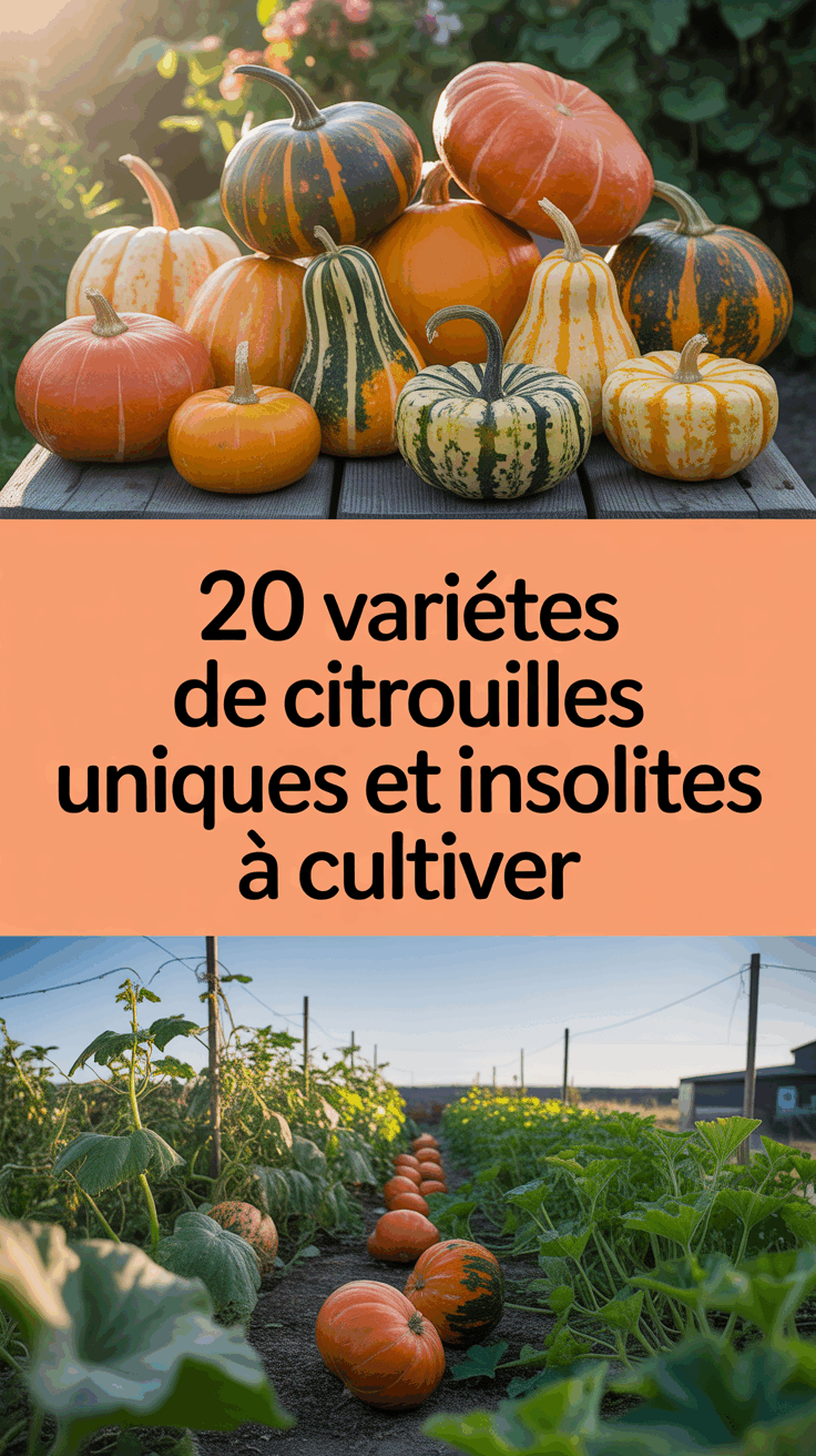 20 variétés de citrouilles uniques et insolites à cultiver