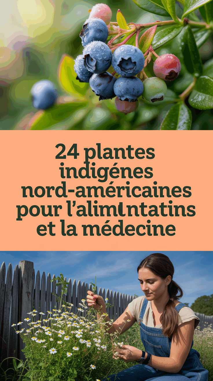 24 plantes indigènes nord-américaines pour l'alimentation et la médecine