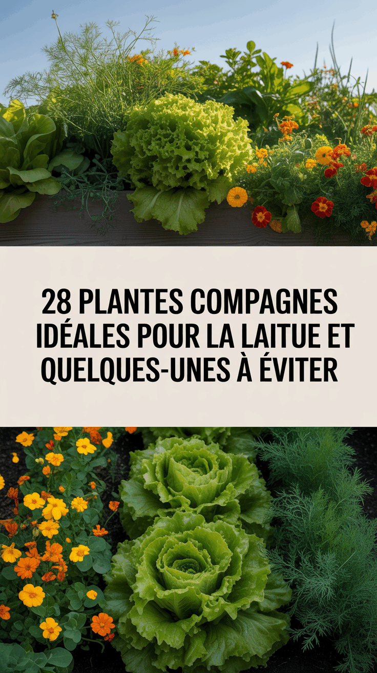 28 Plantes Compagnes Idéales pour la Laitue et Quelques-unes à Éviter