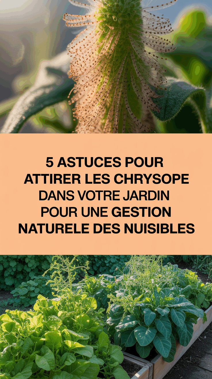 5 astuces pour attirer les chrysope dans votre jardin pour une gestion naturelle des nuisibles