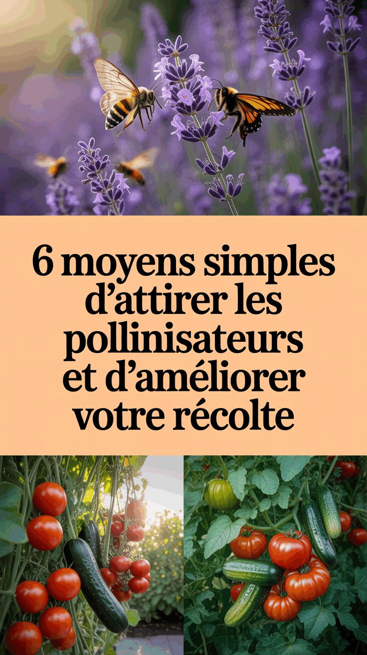 6 moyens simples d’attirer les pollinisateurs et d’améliorer votre récolte