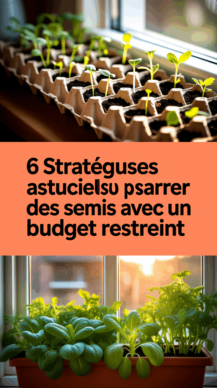 6 stratégies astucieuses pour démarrer des semis avec un budget restreint