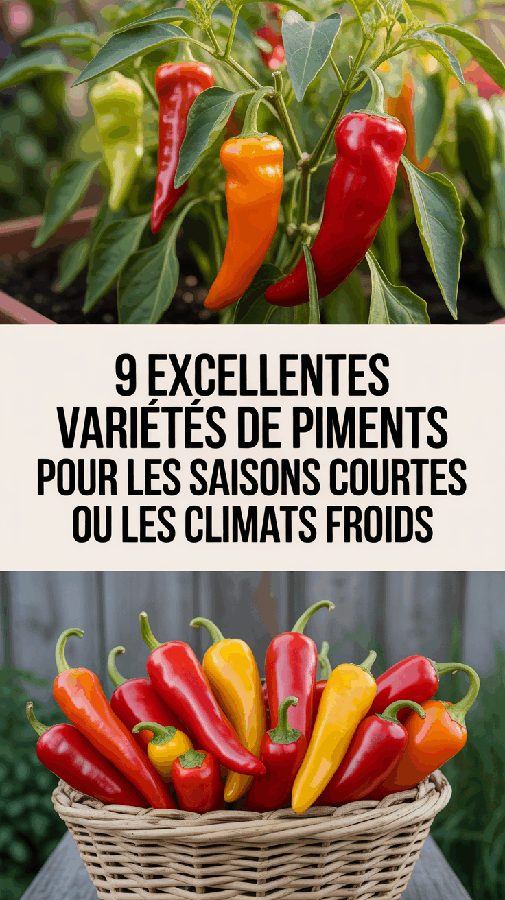 9 excellentes variétés de piments pour les saisons courtes ou les climats froids
