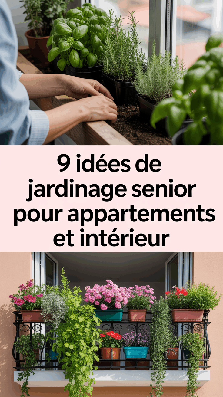 9 idées de jardinage senior pour appartements et intérieur