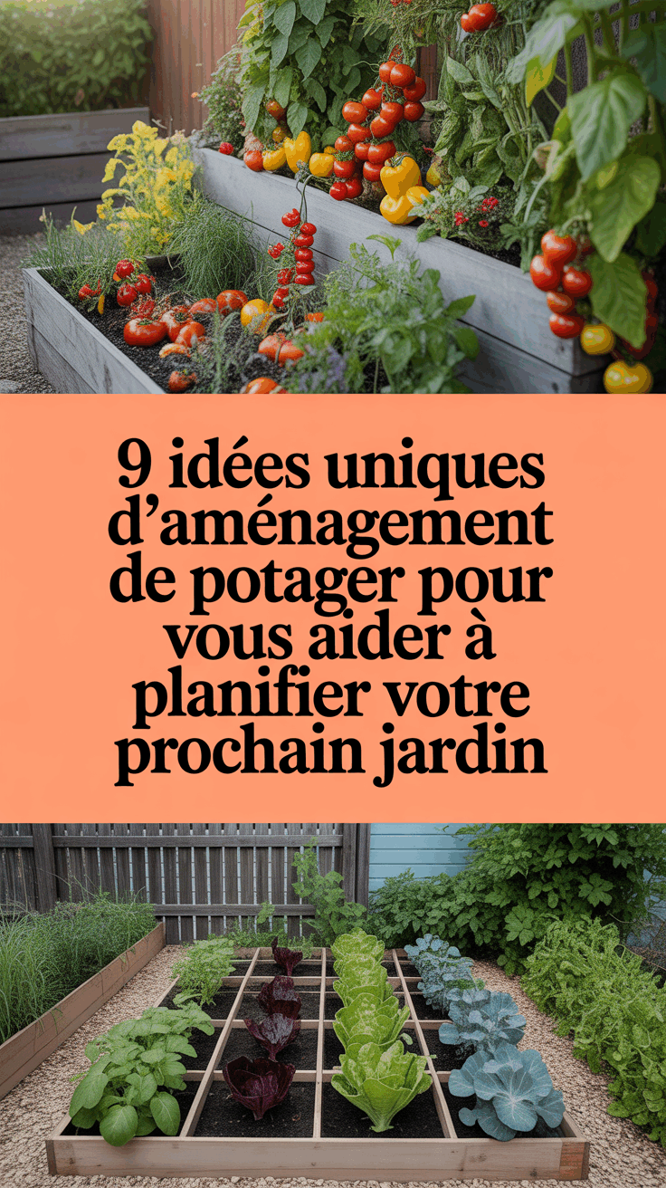9 idées uniques d'aménagement de potager pour vous aider à planifier votre prochain jardin