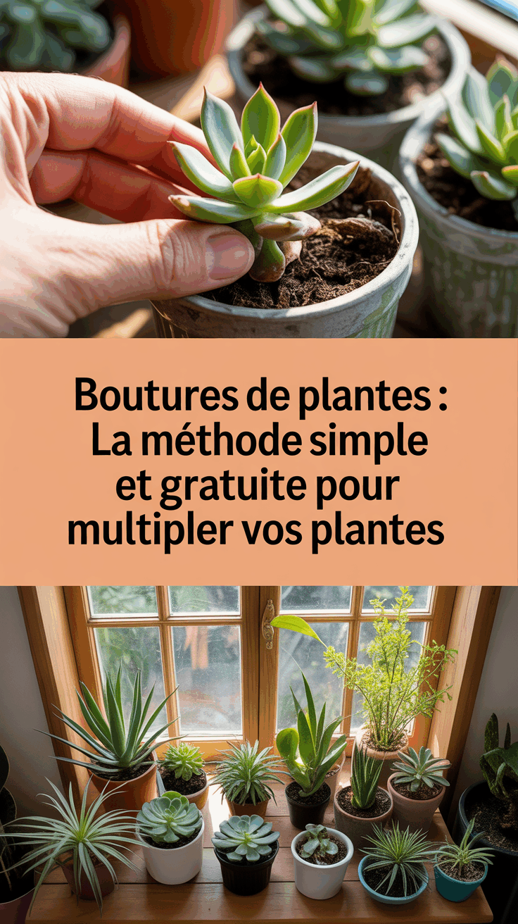 Boutures de plantes : la méthode simple et gratuite pour multiplier vos plantes